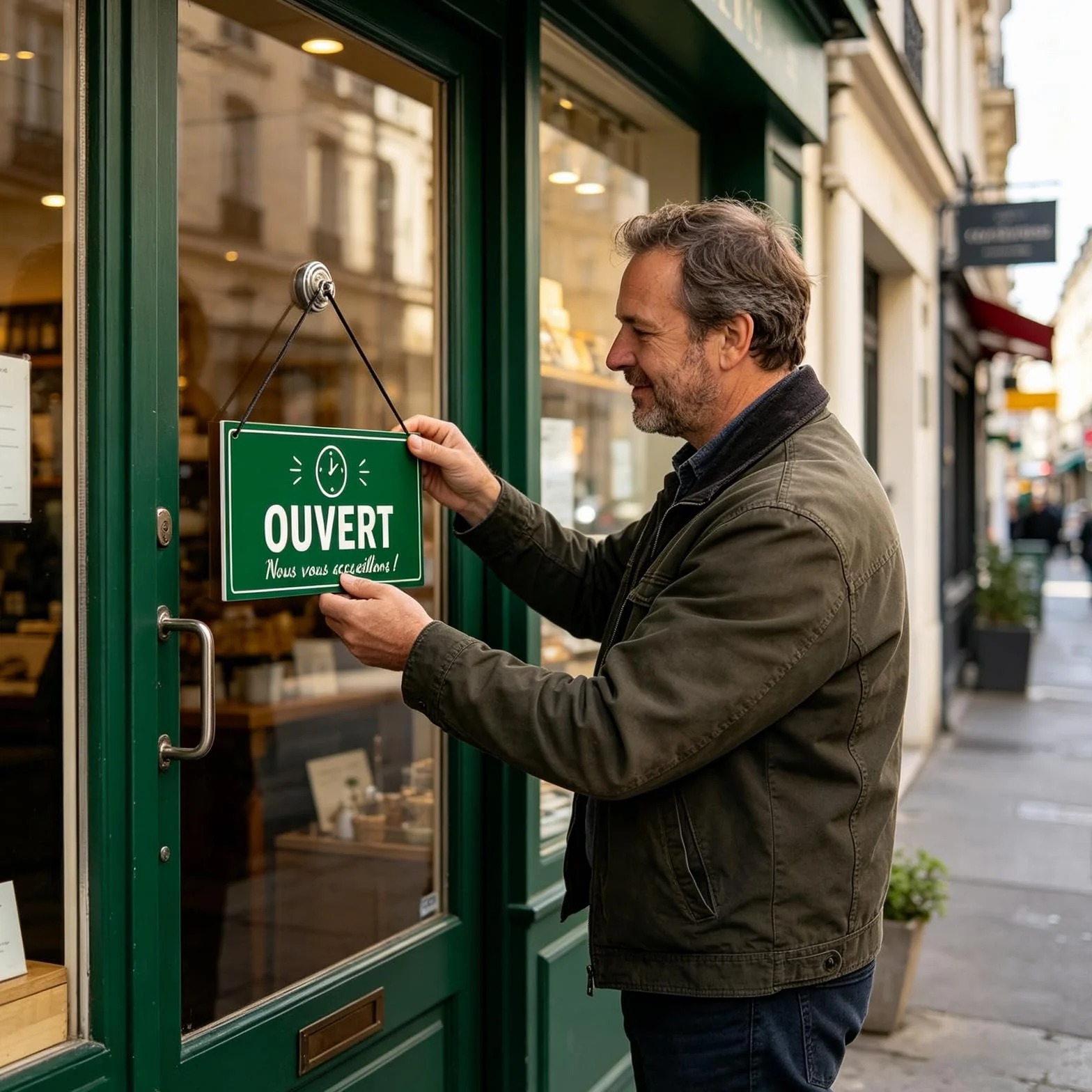 Panneau Ouvert Fermé 30x15cm Pour Store Et Boutique, Pancarte De Porte Double Avec Cordelette