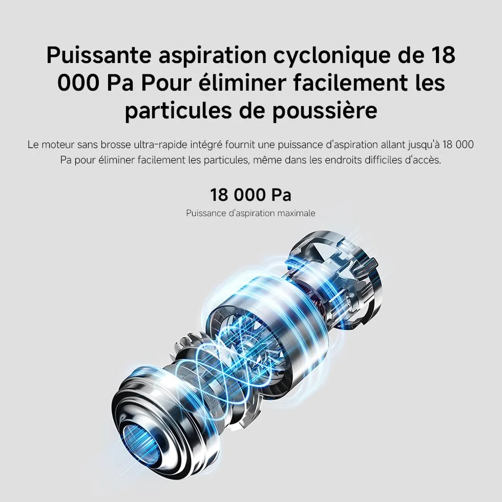 XIAOMI G20 Lite Aspirateur Balai sans Fil, Puissance 18 kPa, Jusqu'à 40 Min d'Autonomie, Détection Poussière Lumière Blanche, Vidage en 1 Clic, Brosse 2-en-1, Nettoyage Canapé & Clavier
