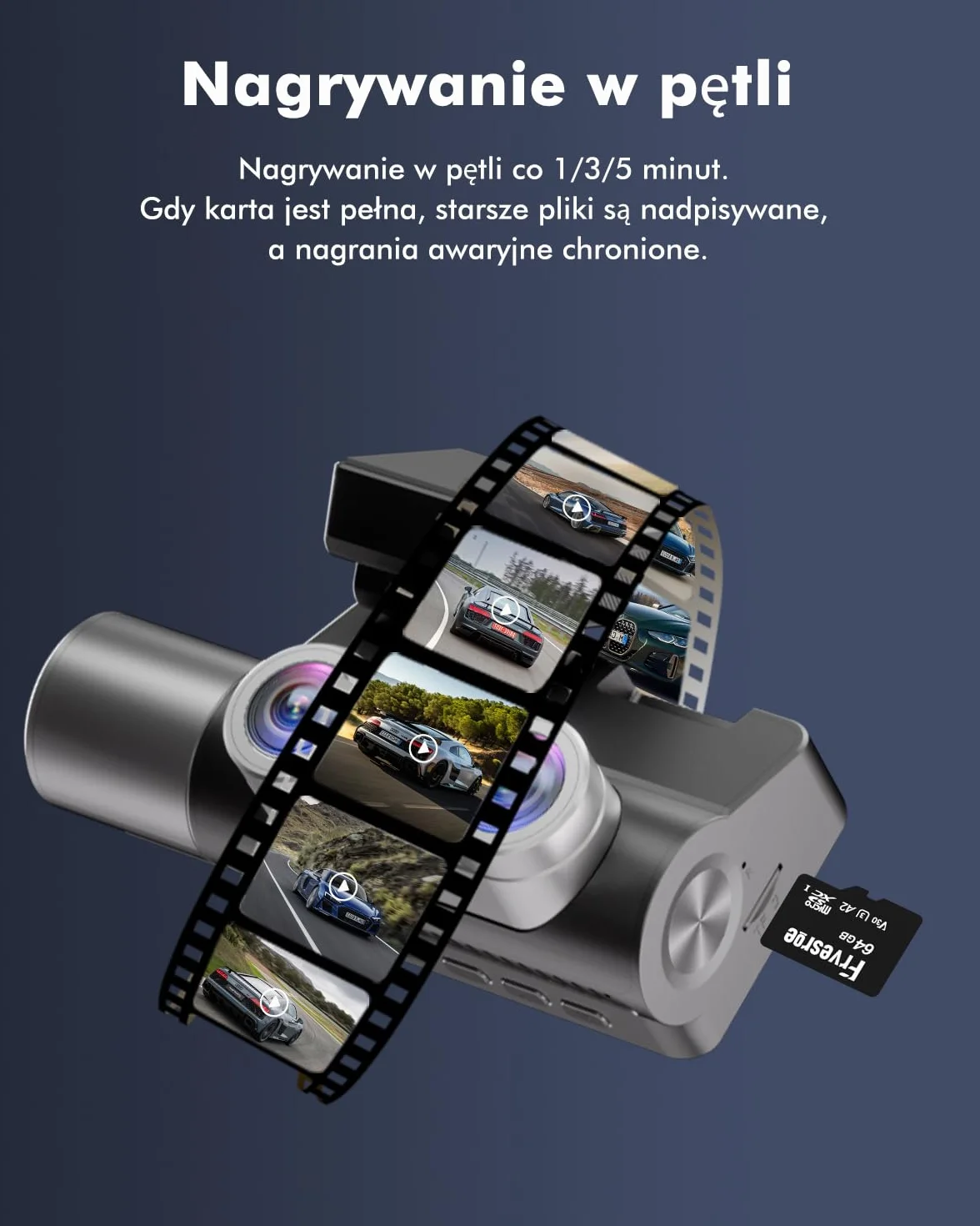 Zestaw okablowania Frvesroe do kamery samochodowej USB C - Mini Fuse Tap 12V-24V na 5V/2.5A z ochroną przed niskim napięciem, kabel Type-C do trybu parkingowego 24h