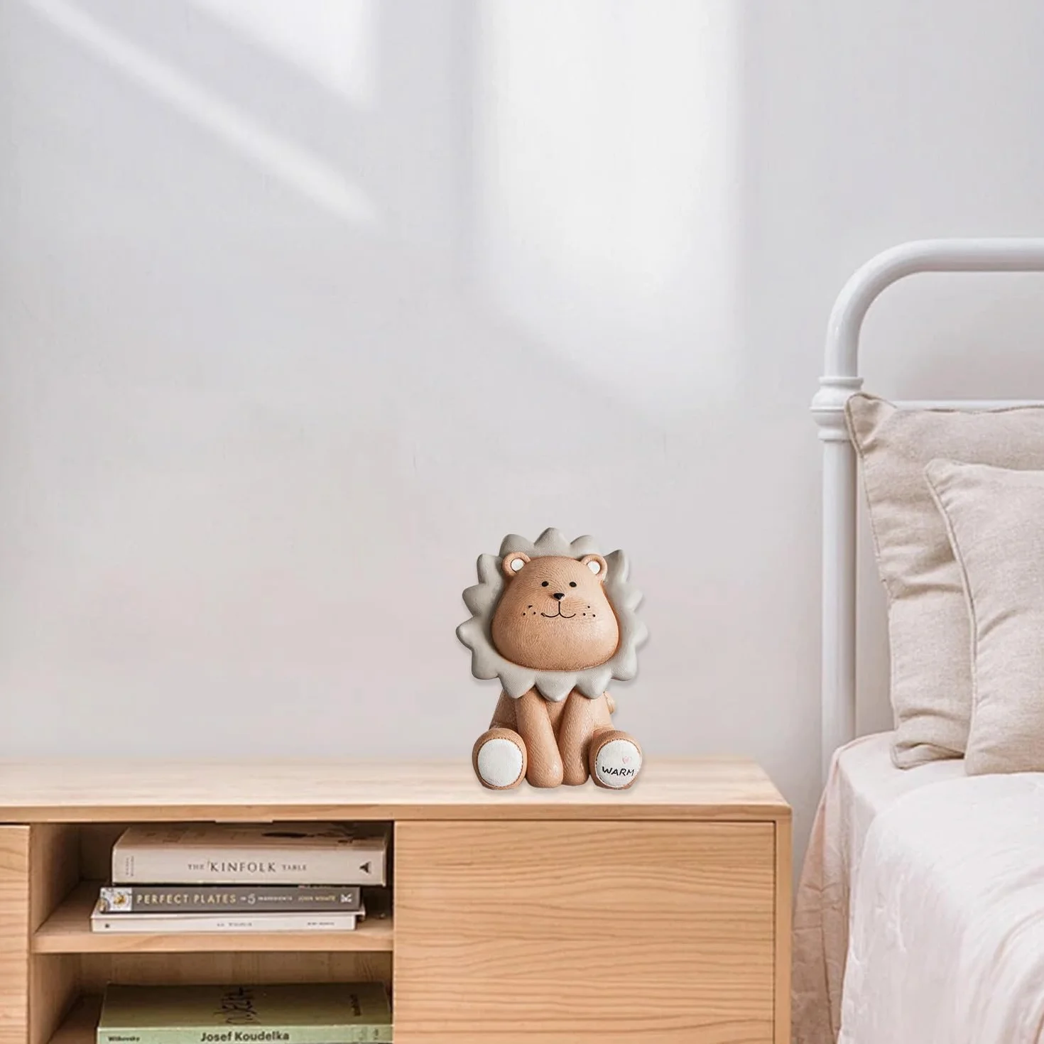 Lion Résine Grise Incassable Tirelire Cadeau Anniversaire Enfants