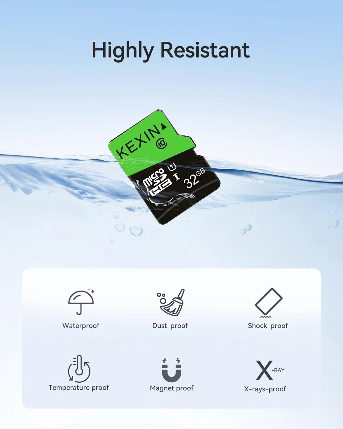 Carte Micro SD 32Go MicroSDHC U1 UHS-I C10 TF pour Caméra Smartphone Sécurité