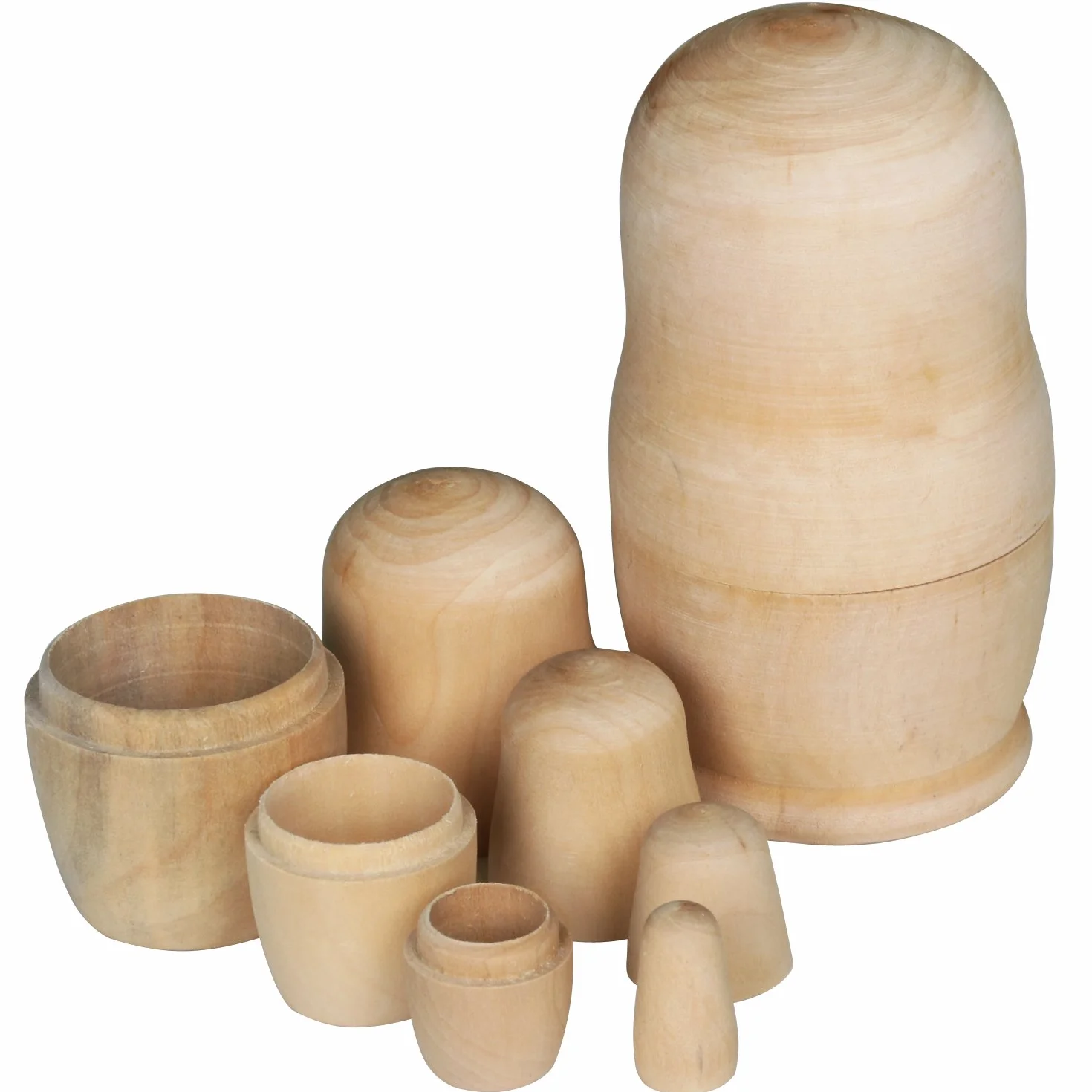 TRIXES Poupées Gigognes en Bois Bricolage Artisanat Créatif Vierges