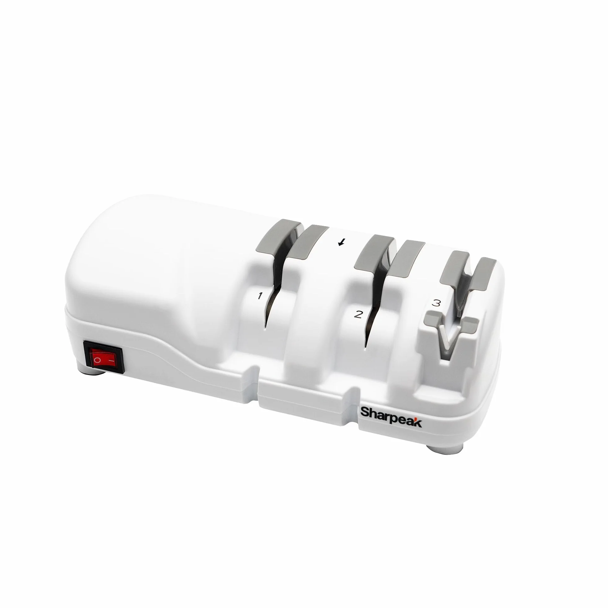 Aiguiseur de couteaux électrique 3 étapes meules diamantées moteur silencieux protection surchauffe affûtage rapide cuisine