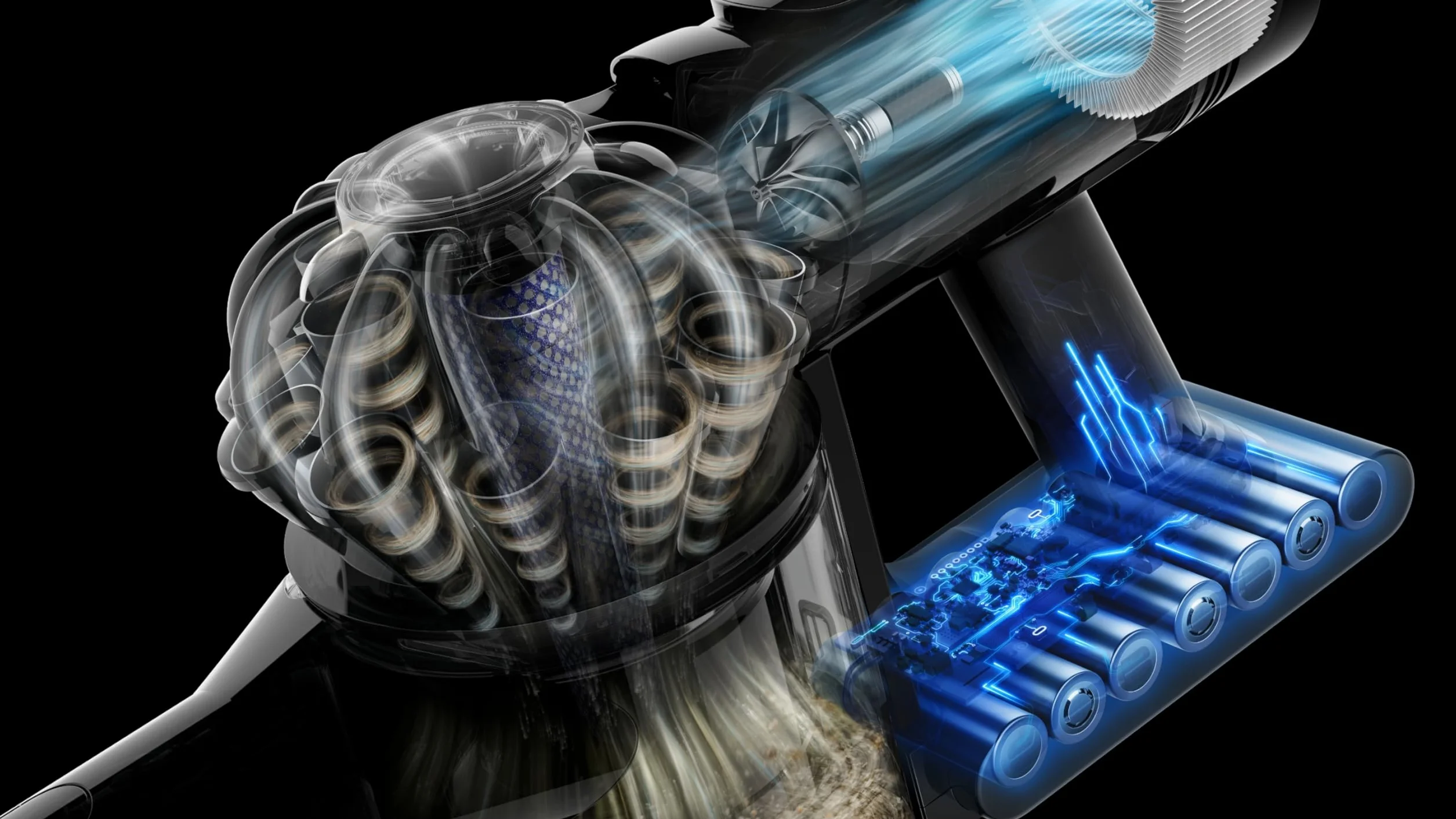 Dyson V8 Cyclone Aspirateur Balai sans Fil – 150 AW, 60 Min d’autonomie, Brosse Motorbar Auto-démêlante, Accessoires Combines