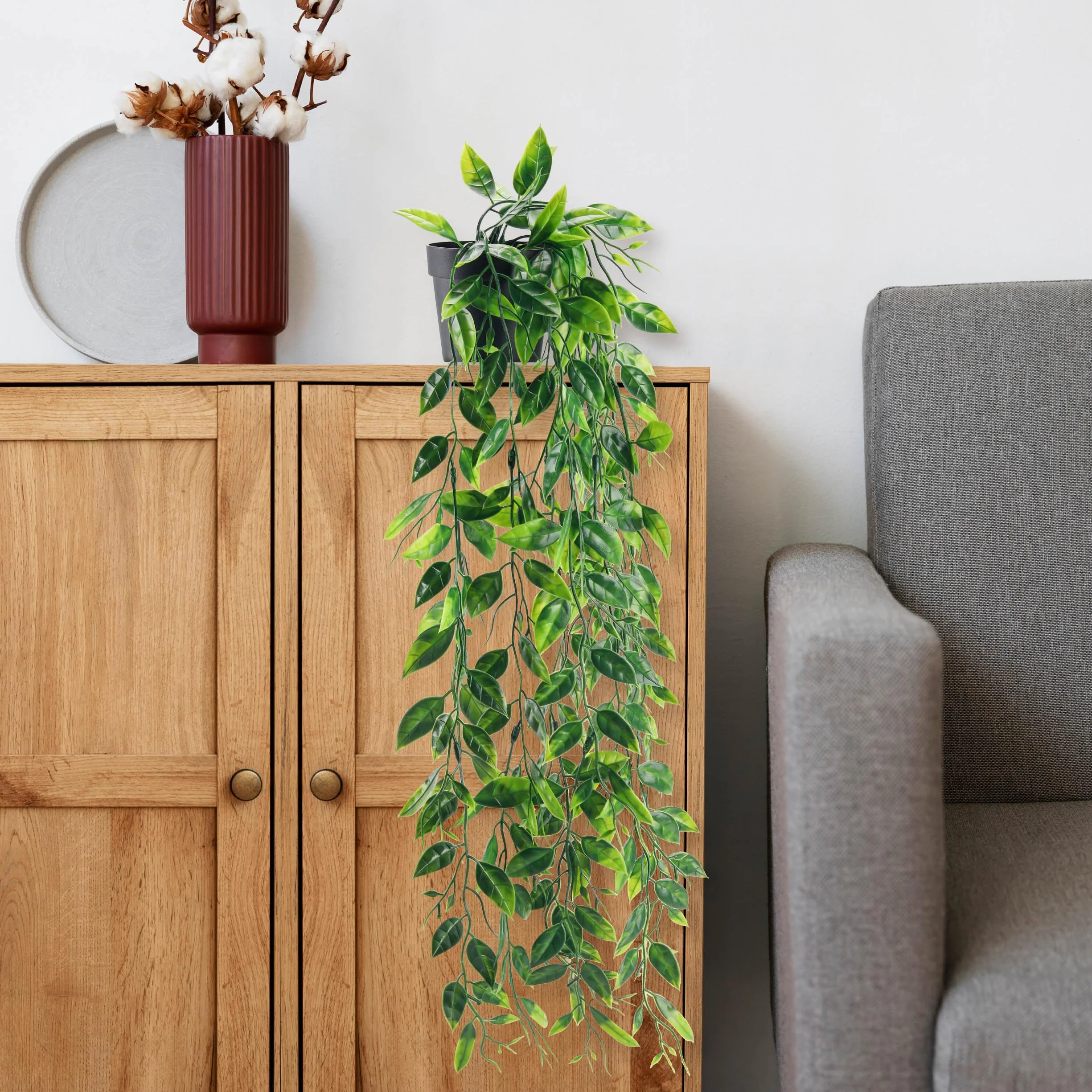 Der Rose Plante Artificielle Tombante pour Décoration Intérieur et Extérieur