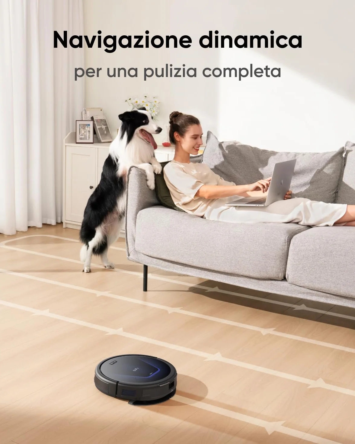 eufy G50 Aspirateur Robot 4000 Pa Navigation Dynamique Brosse Dégraissante Pro Reconditionné