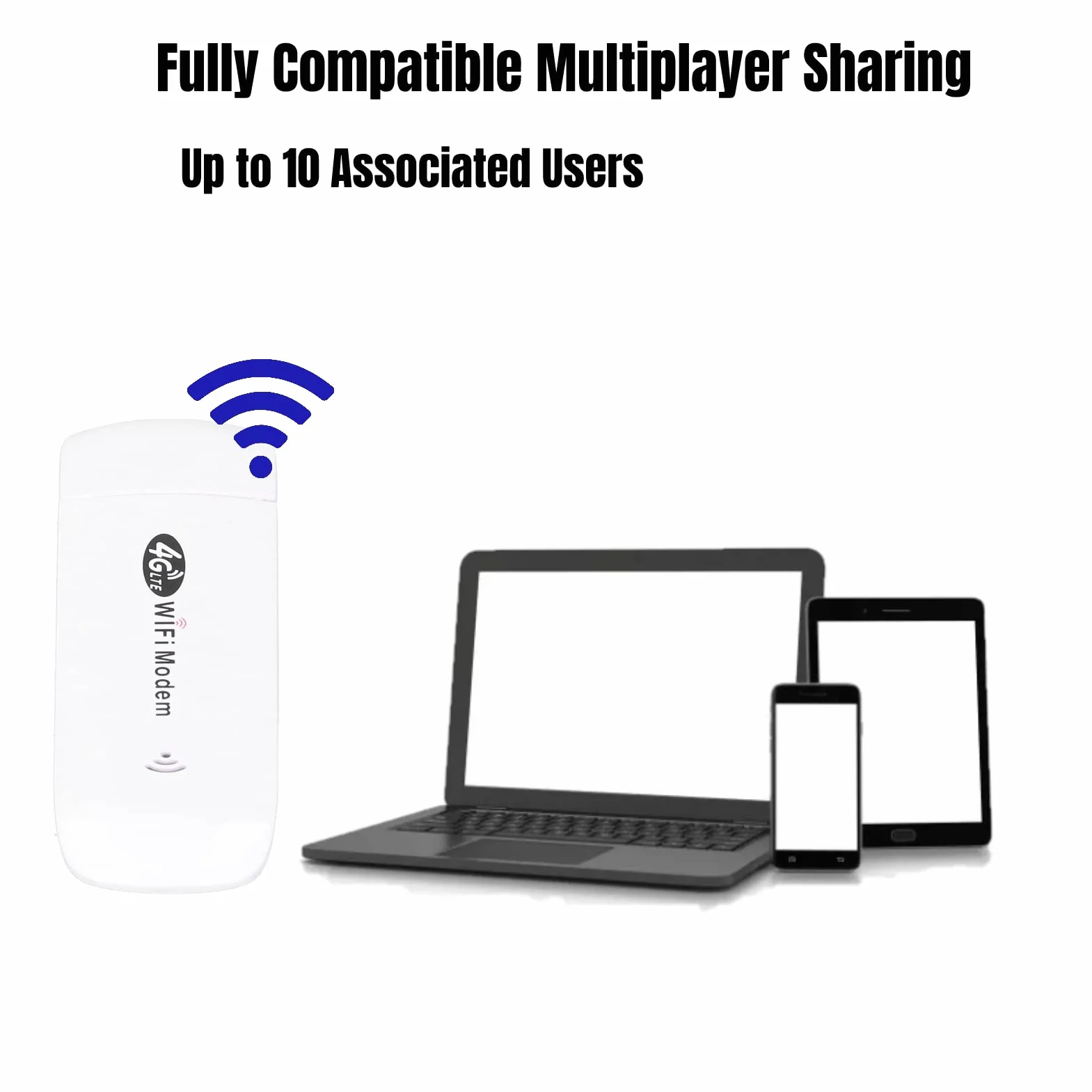Modem WiFi 4G LTE Dongle avec Fente pour Carte SIM