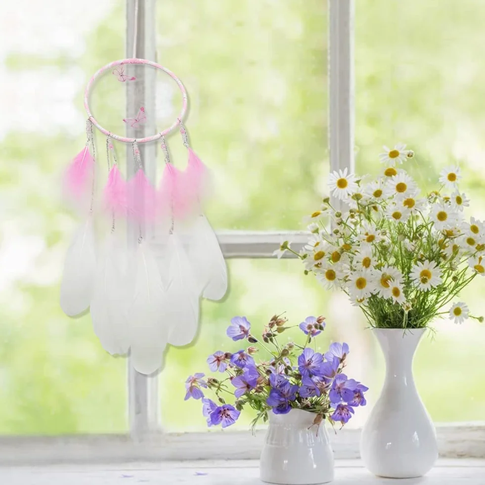 Papillon Dream Catcher Tenture Murale Plume Décoration Mariage Chambre