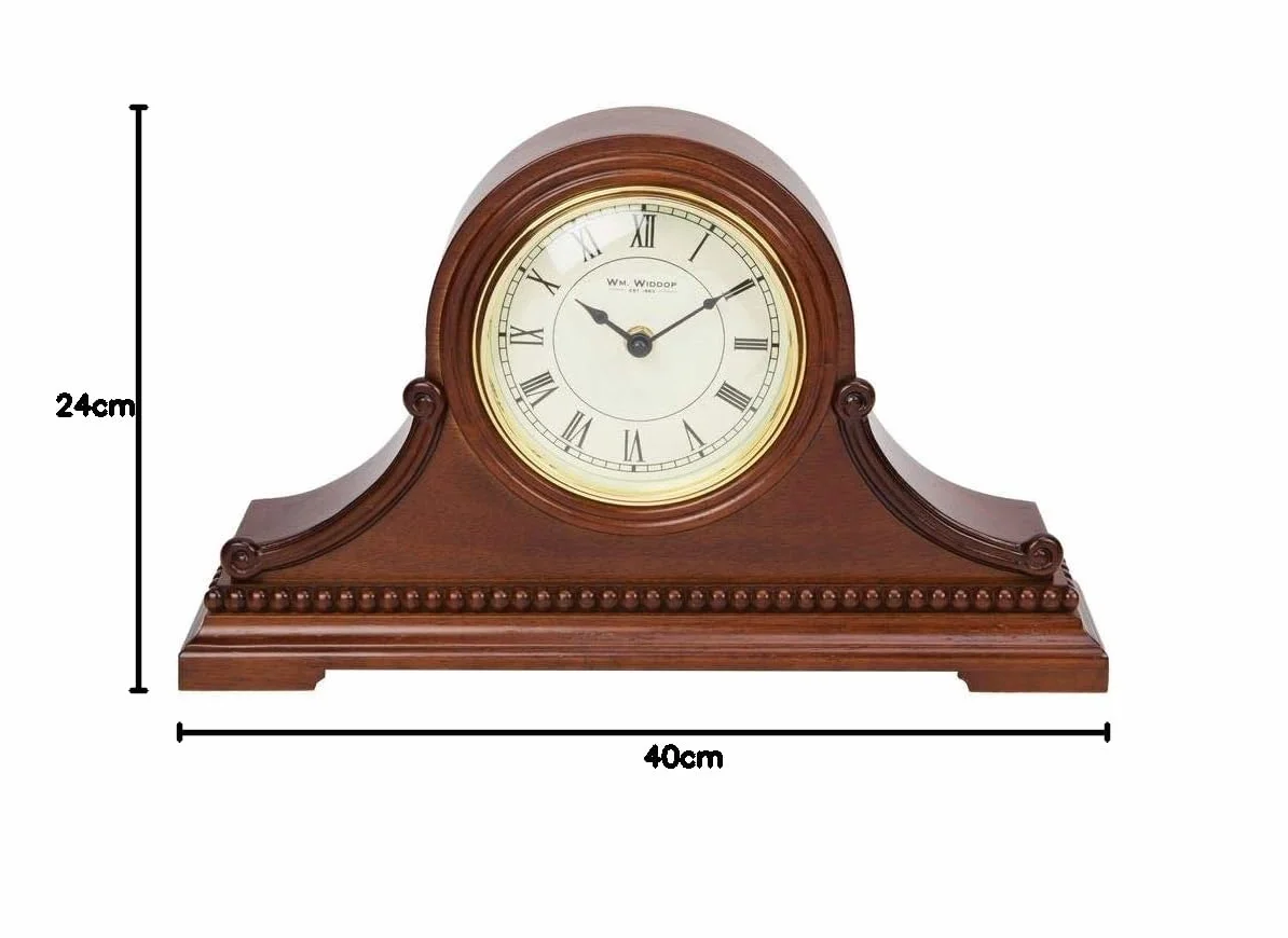 William Widdog Horloge de cheminée Napoléon en Bois