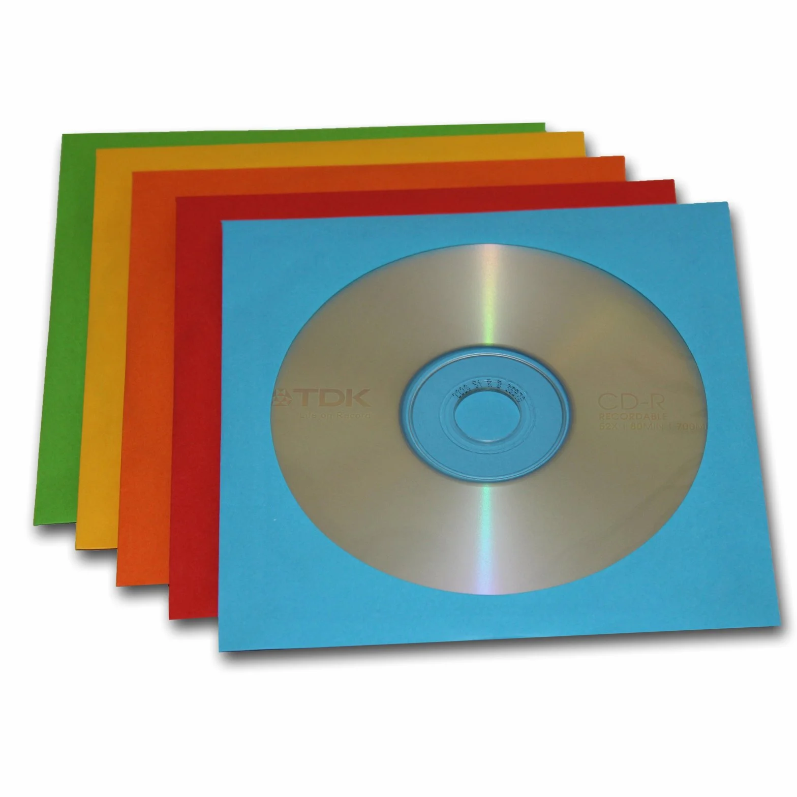 CD-R vierges 10 disques et 10 boîtiers colorés