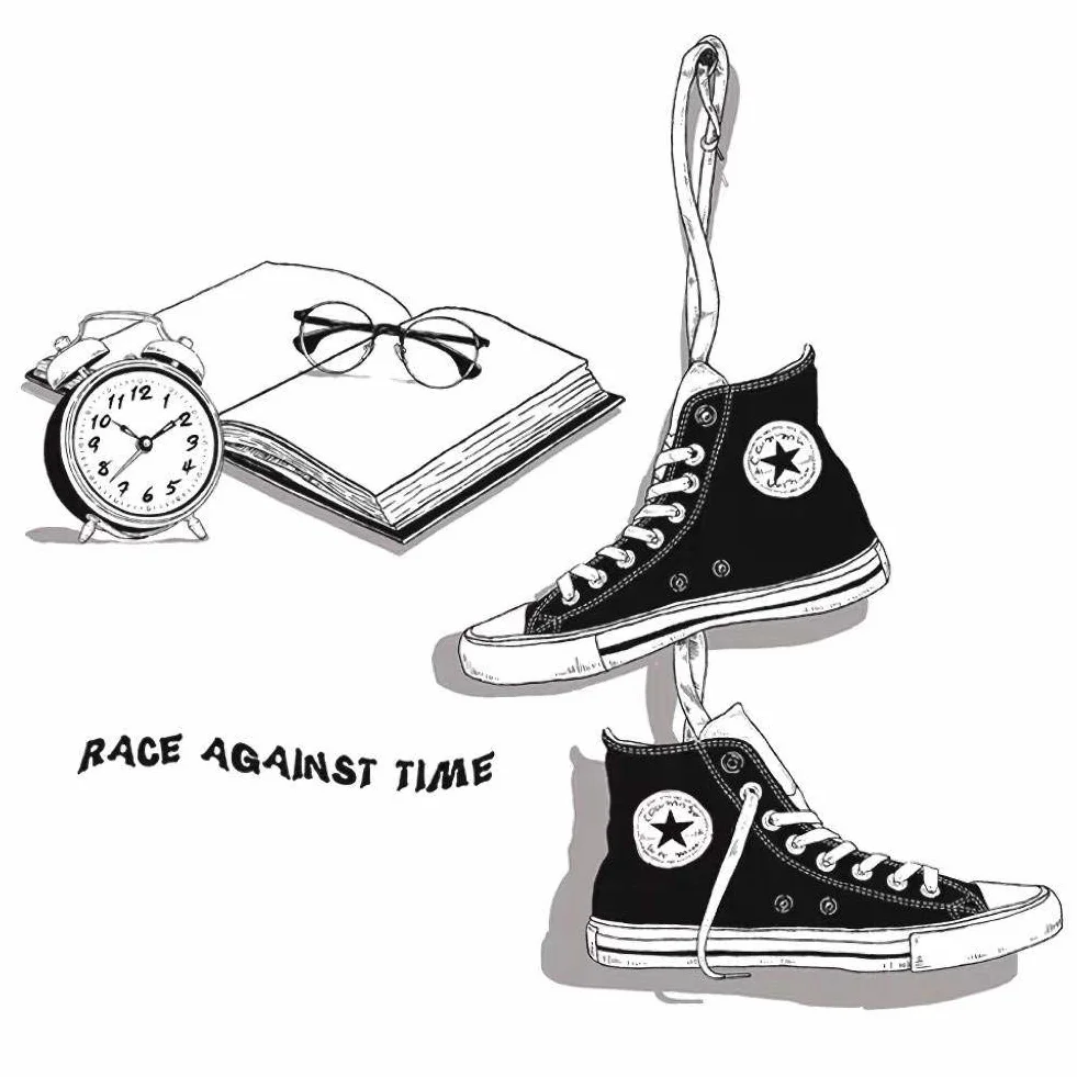Naklejki ścienne CHUCKS noir 90x131 cm dla nastolatków dekoracja pokoju