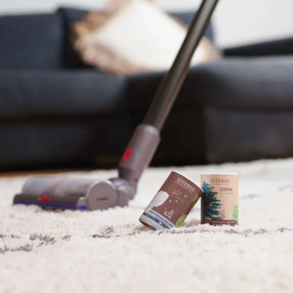 ESTEBAN Poudre parfumé Cèdre pour aspirateur