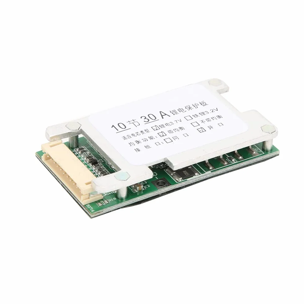 Płyta Zabezpieczająca Akumulator Litowo-Jonowy, Ogniwo 10S 18650 Bms 36 V 30 A Moduł Zabezpieczający Akumulator Litowo-Jonowy Z Balansem, Do Zasilania Mobilnego, Falownika, Samochodu Na Deskorolkę