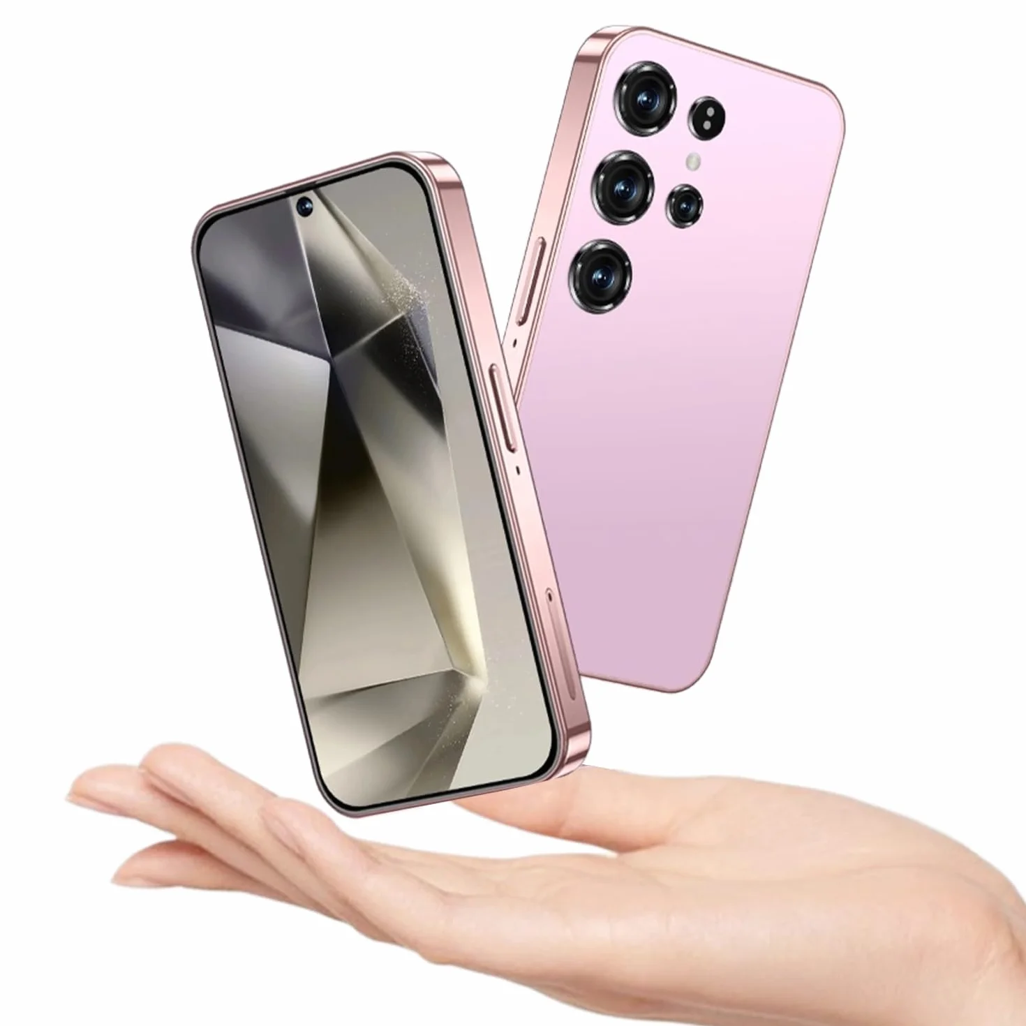 Mini smartfon dla dzieci, 4,0", mały ekran HD, 3 GB RAM + 32 GB ROM, 4G Dual SIM, Android 10.0, WiFi, Bluetooth, FM, GPS (X24mini różowy)