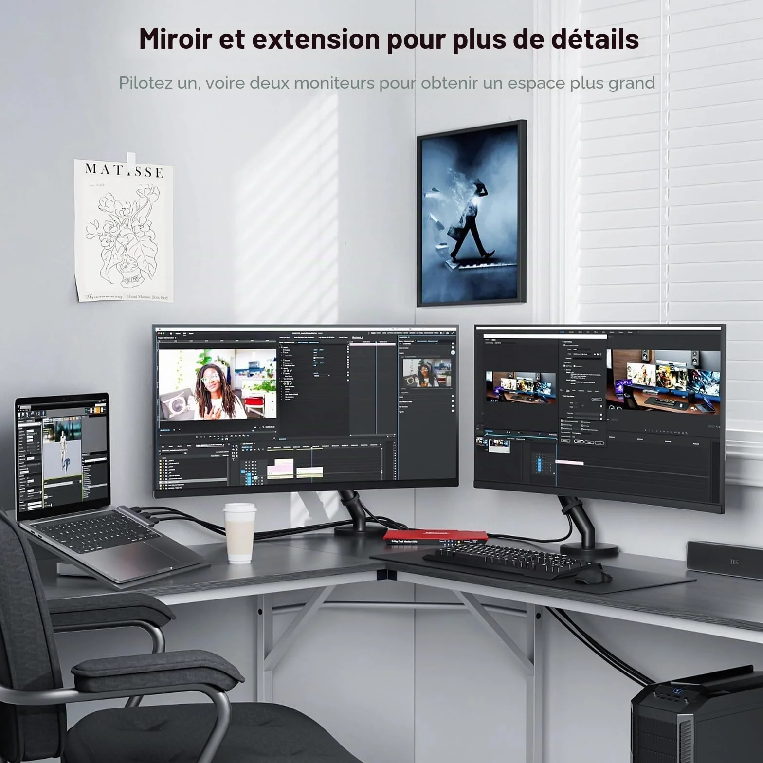 BENFEI Câble DisplayPort vers HDMI 1.8M, Aluminium Nylon Tressé, Unidirectionnel