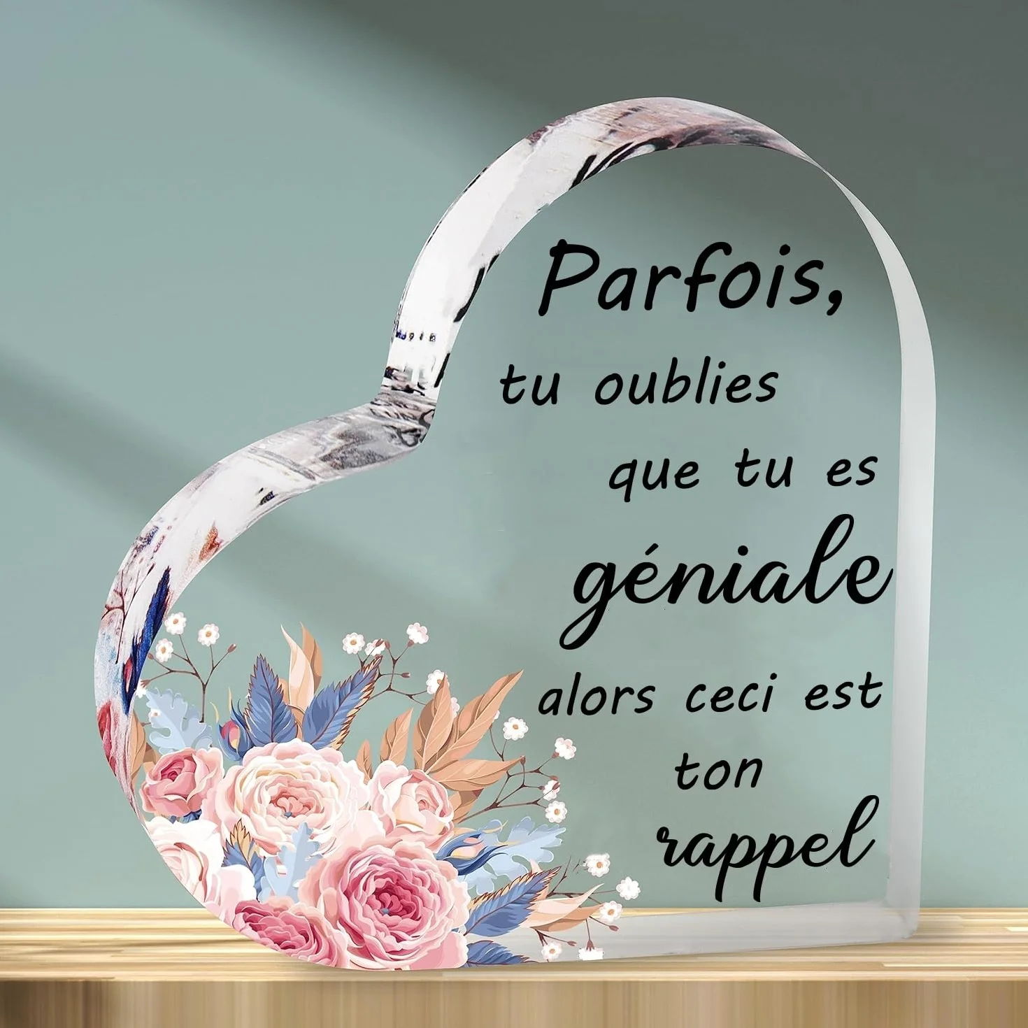 Plaque Acrylique Gaufrée Cadeau Anniversaire Femme Idée Cadeau Noel Original