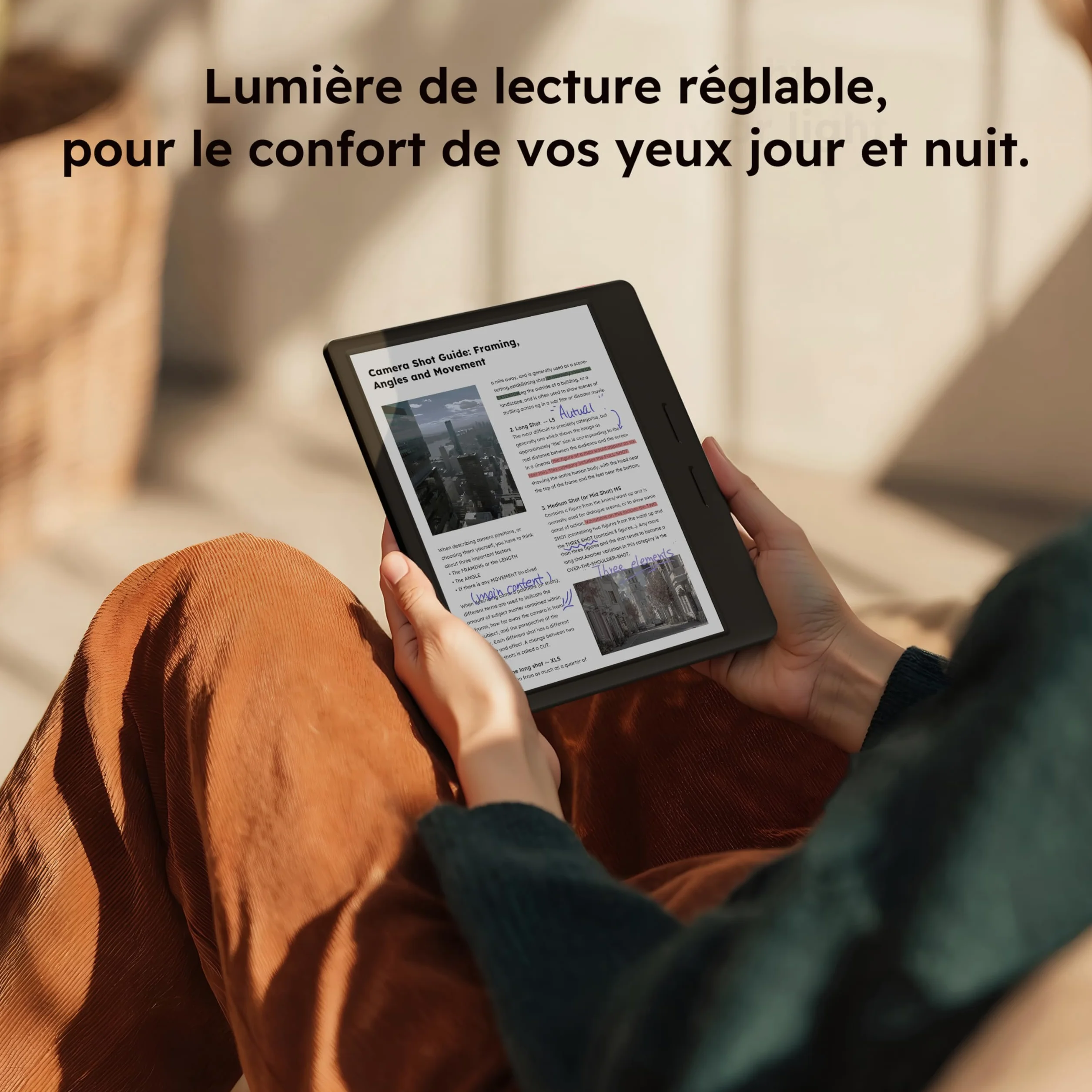 Ocean C 64 Go + 4 Go Lecteur eBook couleur 7" E-Ink avec batterie longue durée