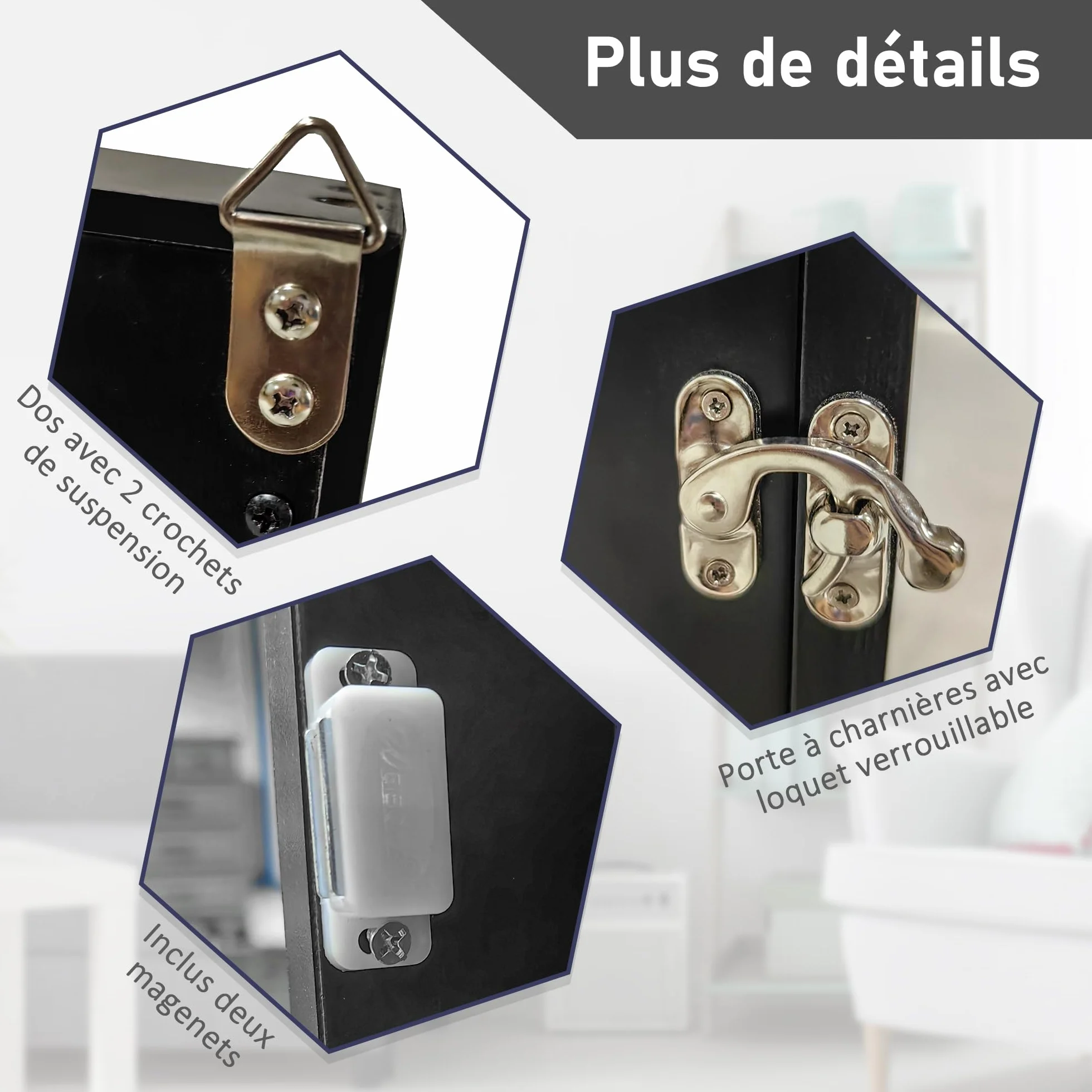 HOMCOM Frame Box T-Frame Cadre pour Maillot Porte Acrylique Doublure Interne Feutre 71 x 6,5 x 89 cm Noir