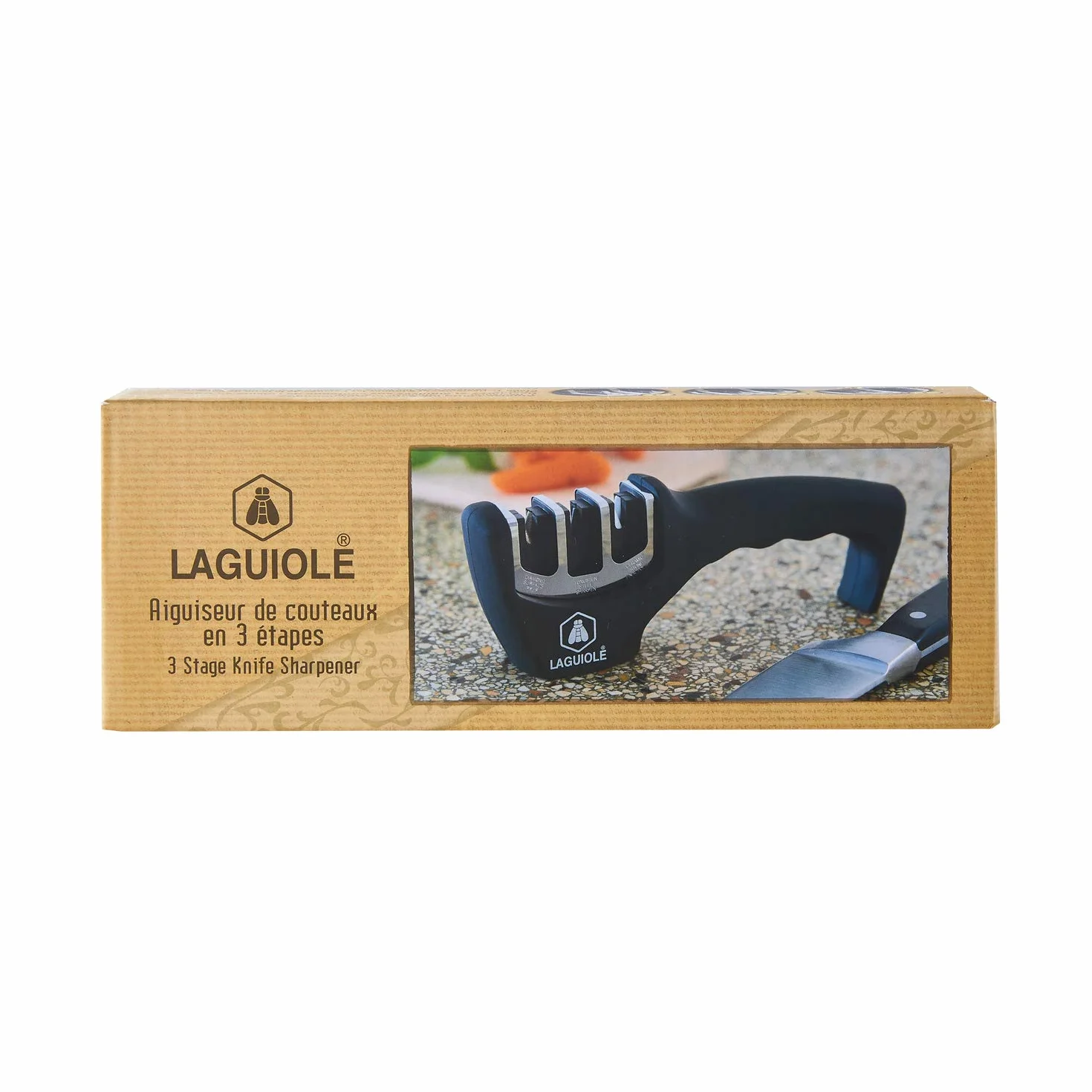 LAGUIOLE Aiguiseur de Couteaux 3 Etapes