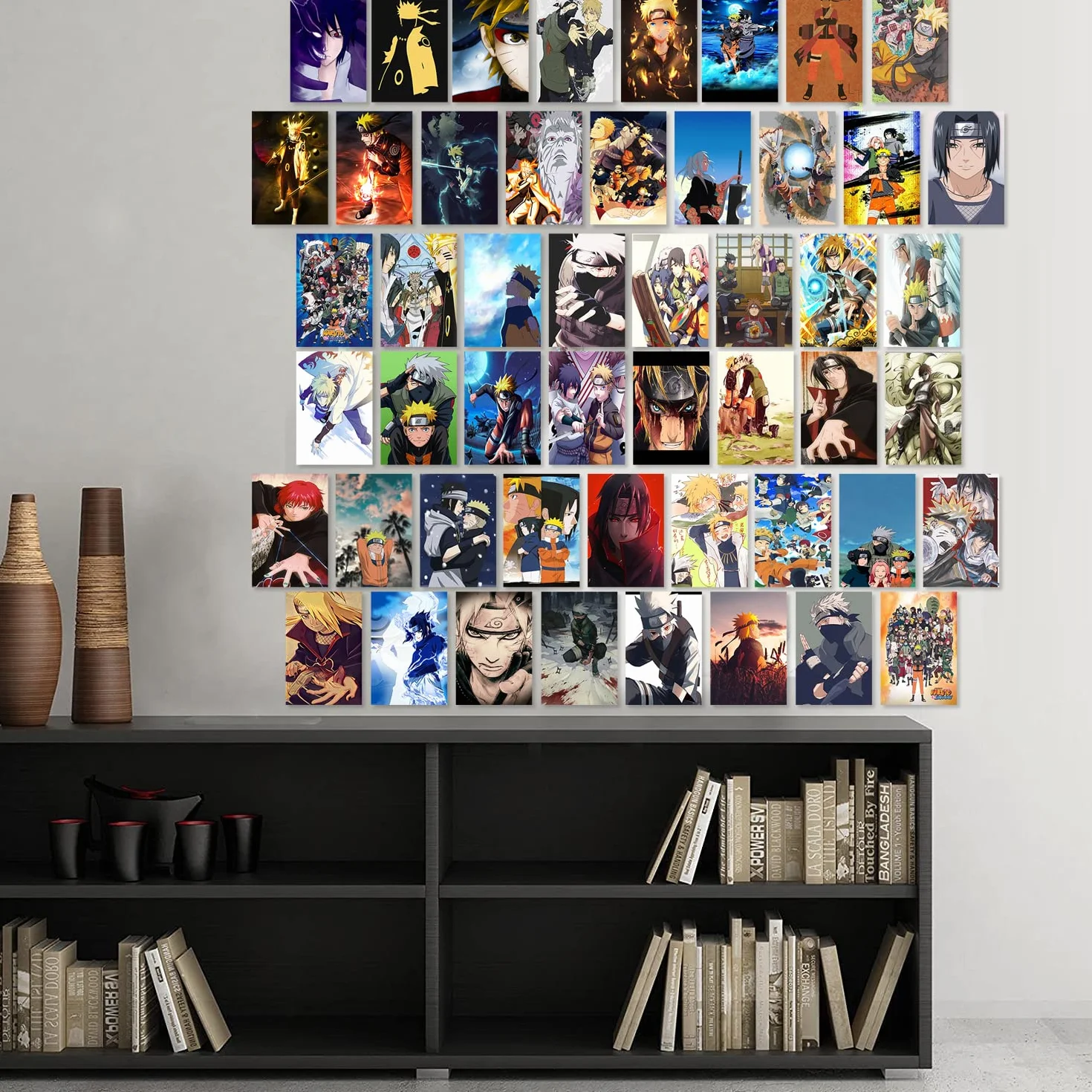 Lot de 50 panneaux de collage mural poster manga décoration anime impression murale