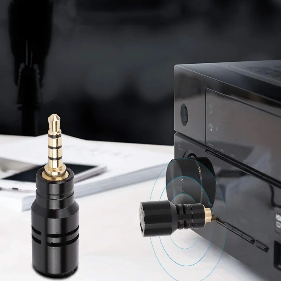 Topiky Mini mikrofon EY-630A, mikrofon pojemnościowy, wysoka czułość, przenośny, z wtyczką jack 3,5 mm do smartfonów