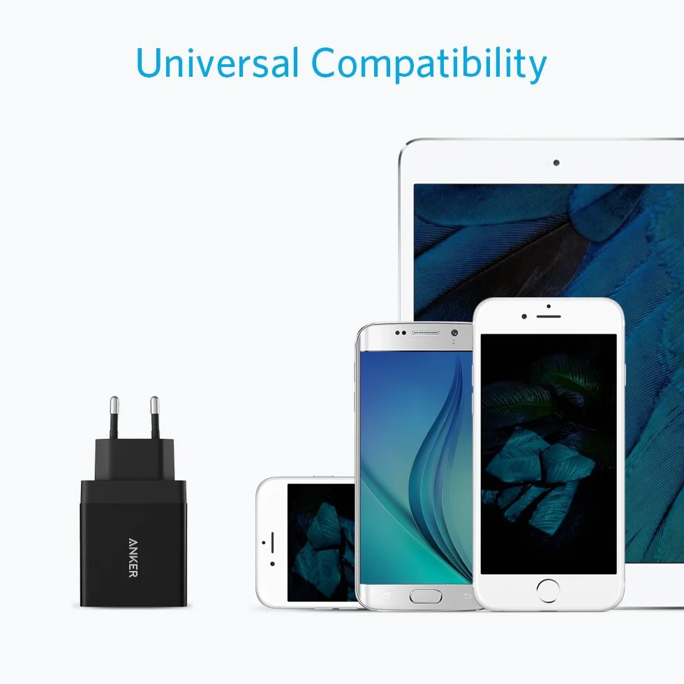 Anker 24 W 2-Port USB Charger with PowerIQ™ Technology 24w