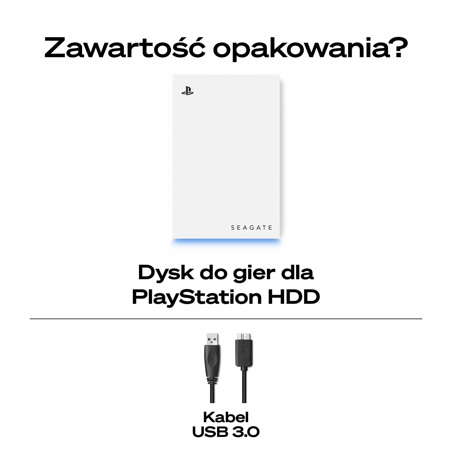 Seagate Game DrivePS4/PS5 2TB, twardy HDD, 2.5", USB 3.0, wskaźniki LED Niebieski, w tym 2 tygodnie Playstation+ (STLV2000202)