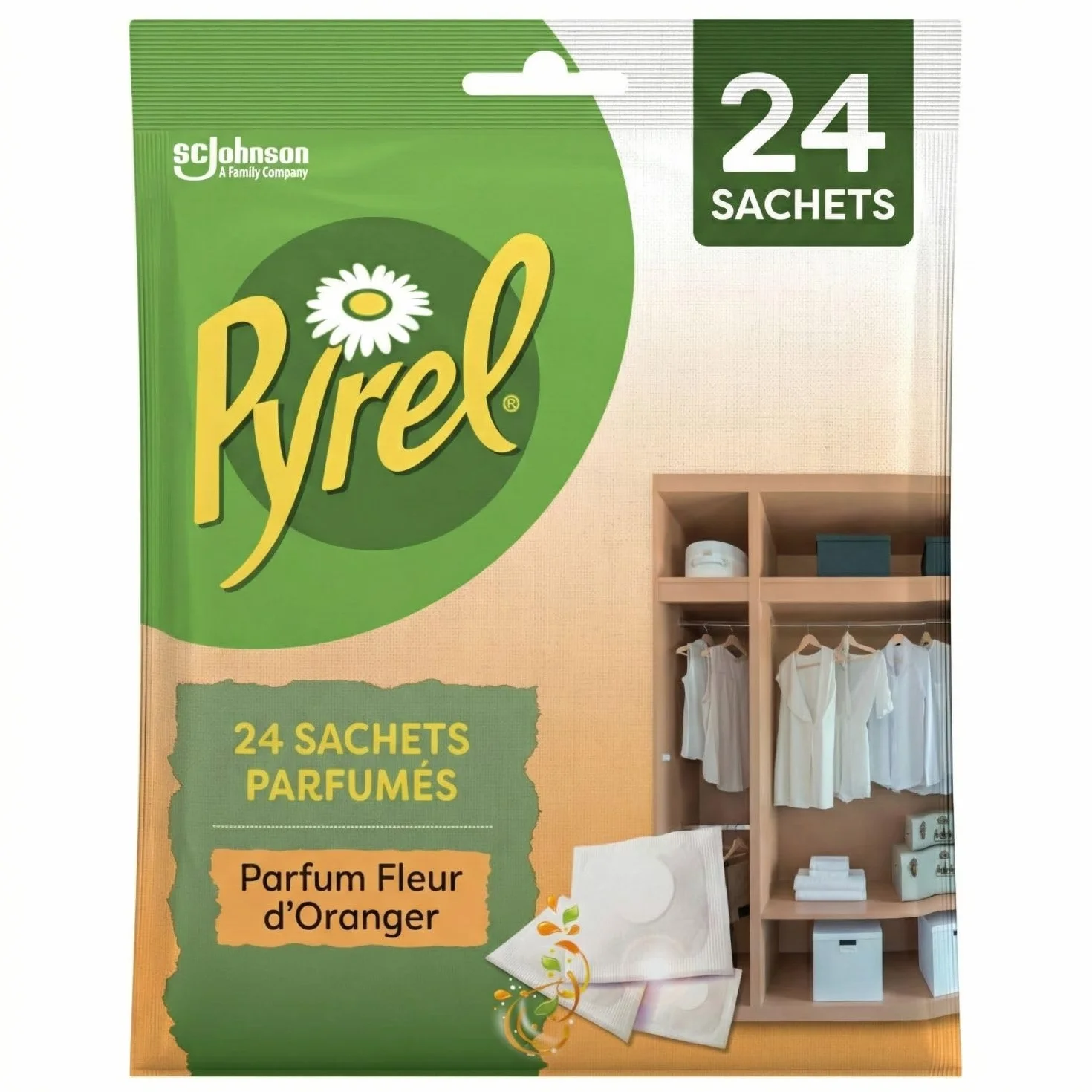 Pyrel Sachets Parfumes Fleur D'Oranger Huile Essentielle De Citron
