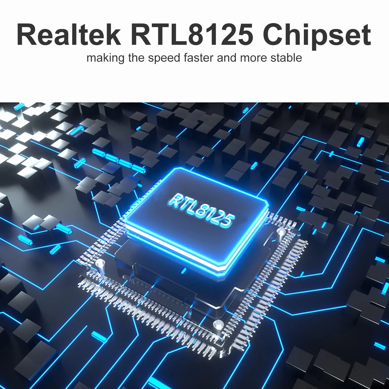 10Gtek 100M/1000M/2.5G NIC Network Card,Single RJ-45 Port,with Realtek RTL8125 Controller,Support Windows Server/Ubuntu/Centos/Debian