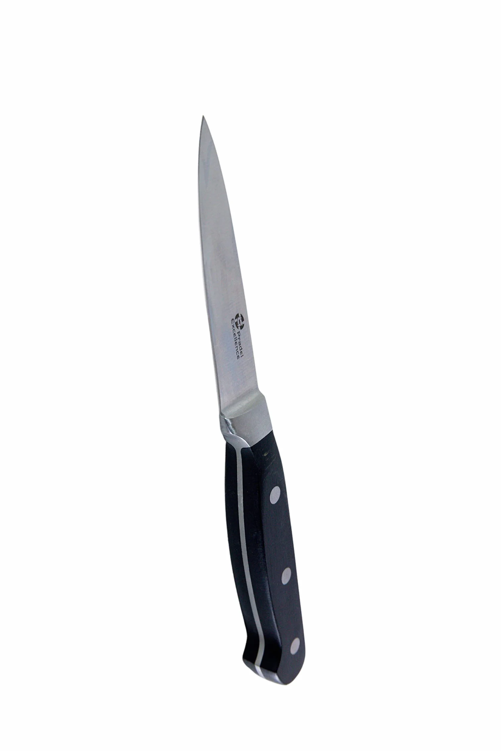 Pradel Excellence Couteau Office 9.5 cm Lame Acier Inoxydable 3Cr14 Manche POM Ergonomique Argent