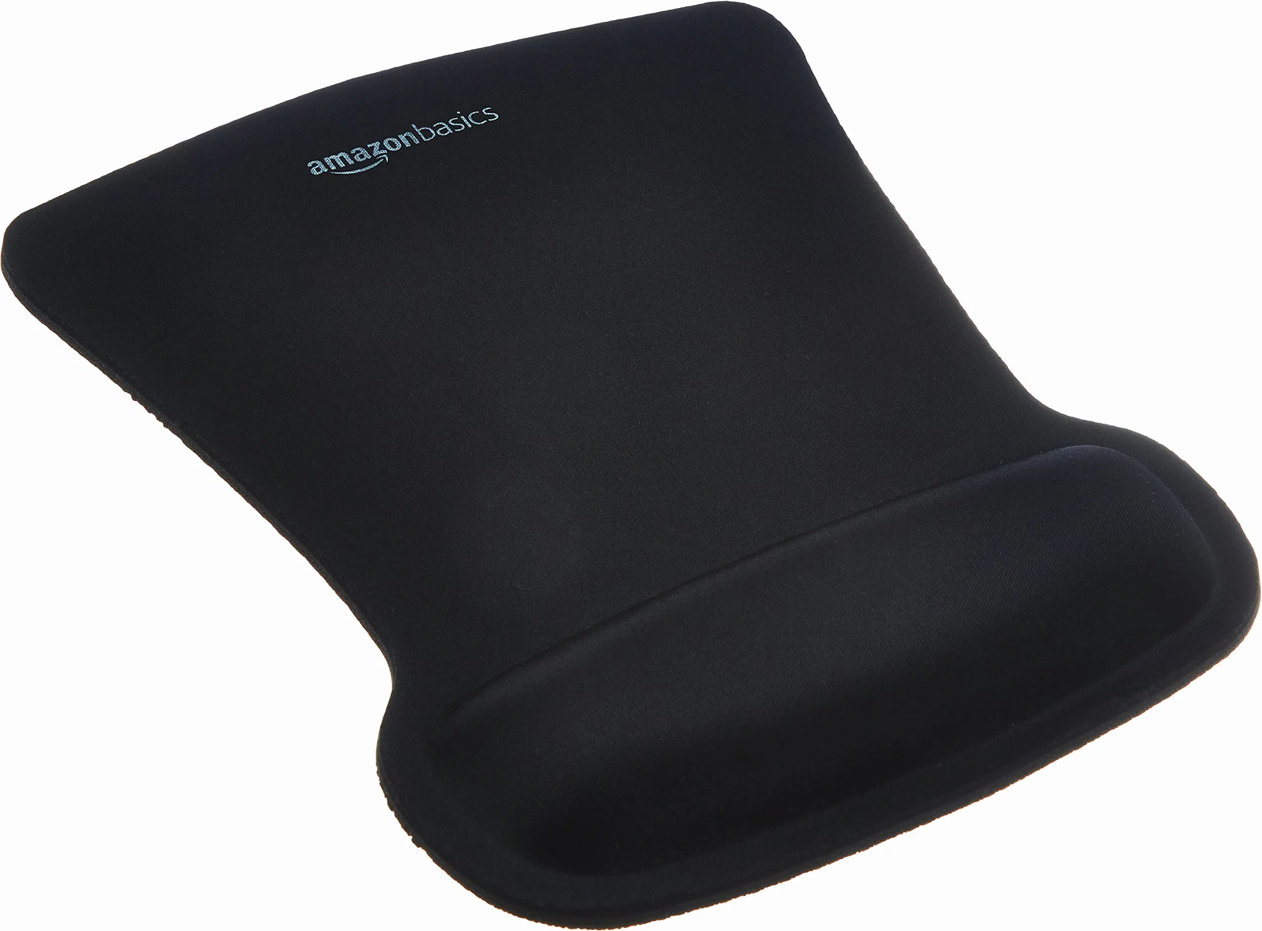 Amazon Basics Tapis de Souris irrégulier avec Repose-Poignet en Gel 20 x 25 cm Noir