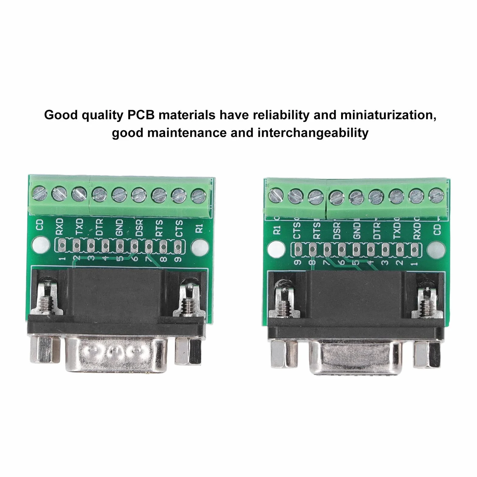 Adaptateurs de câble DB9 mâle femelle connecteur borne à vis 9 broches pour RS232 RS485