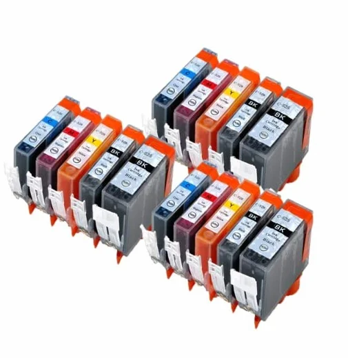 Cartouches d'encre Compatible Canon 525 526 PIXMA IX6550 MX715 MX885 MX895 IP4850 IP4950 IP6550 MG5120 MG5150 MG5250 PGI-525 Noir CLI-526 Couleur