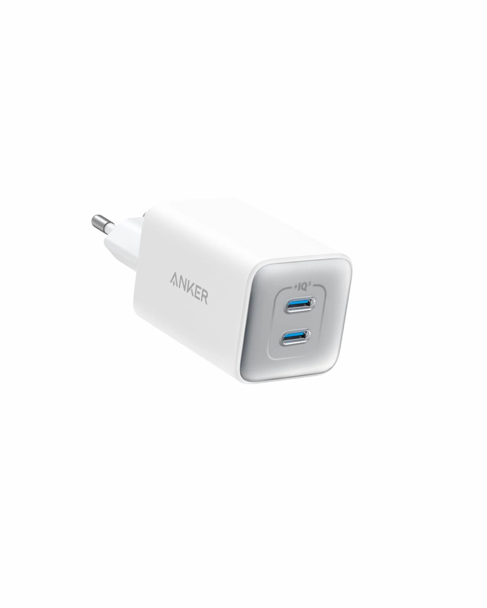 Anker Ładowarka USB-C 47 W, ładowarka 523 (Nano 3), kompaktowa 2-portowa szybka ładowarka GaN (biała)