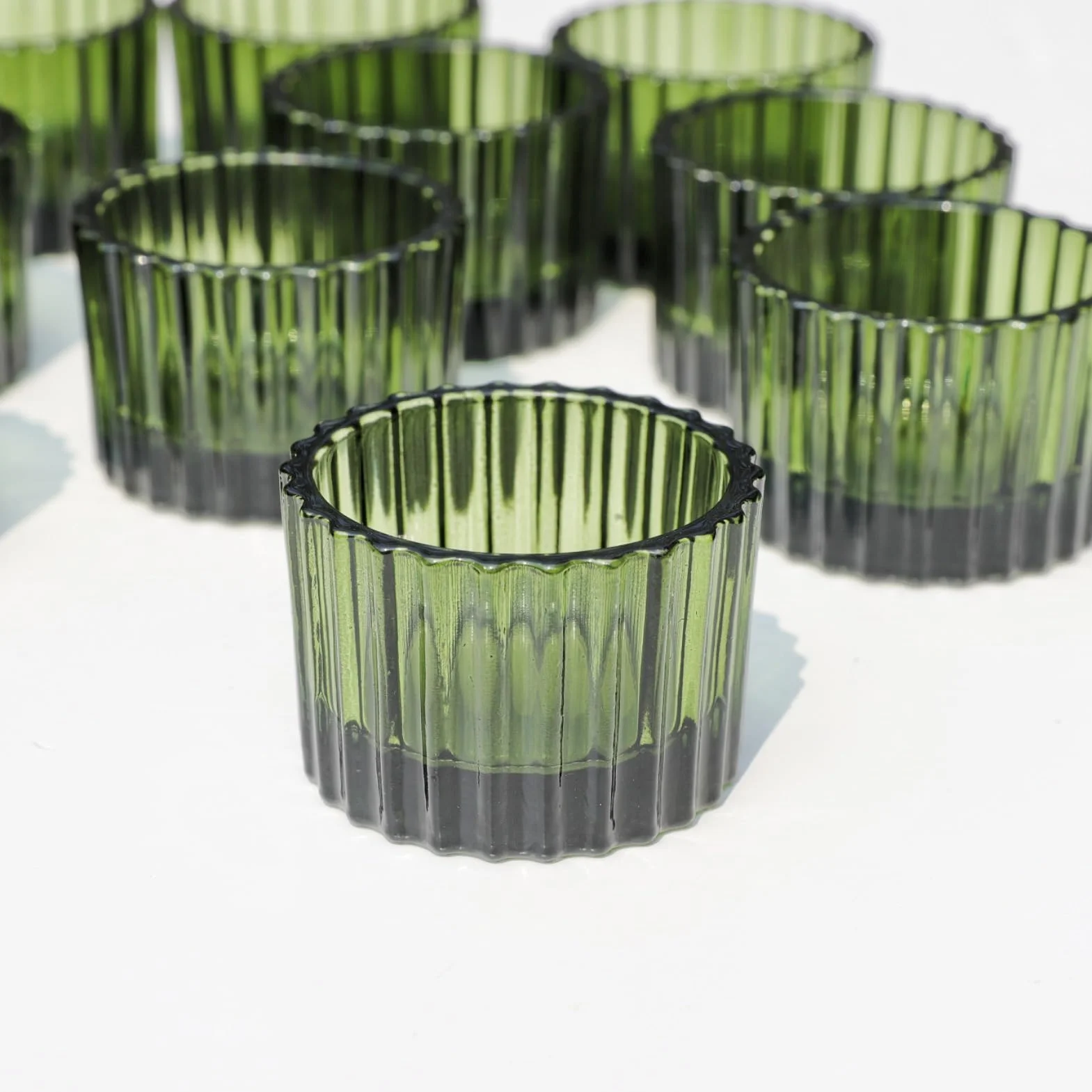 Lot de 24 photophores Verts