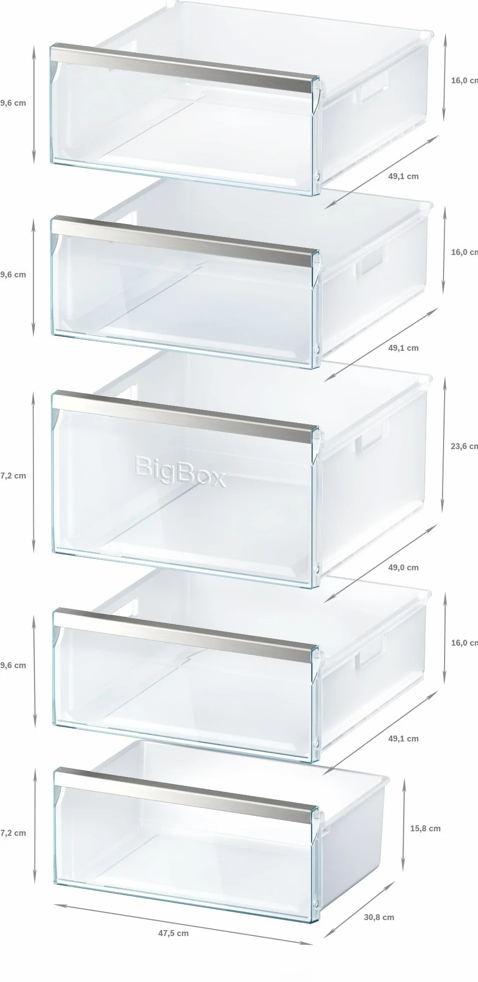 Bosch GSN58AWEV Congélateur Pose-Libre Série 6-366 L - 5 Tiroirs De Congélation - 191 x 70 Cm - Blanc