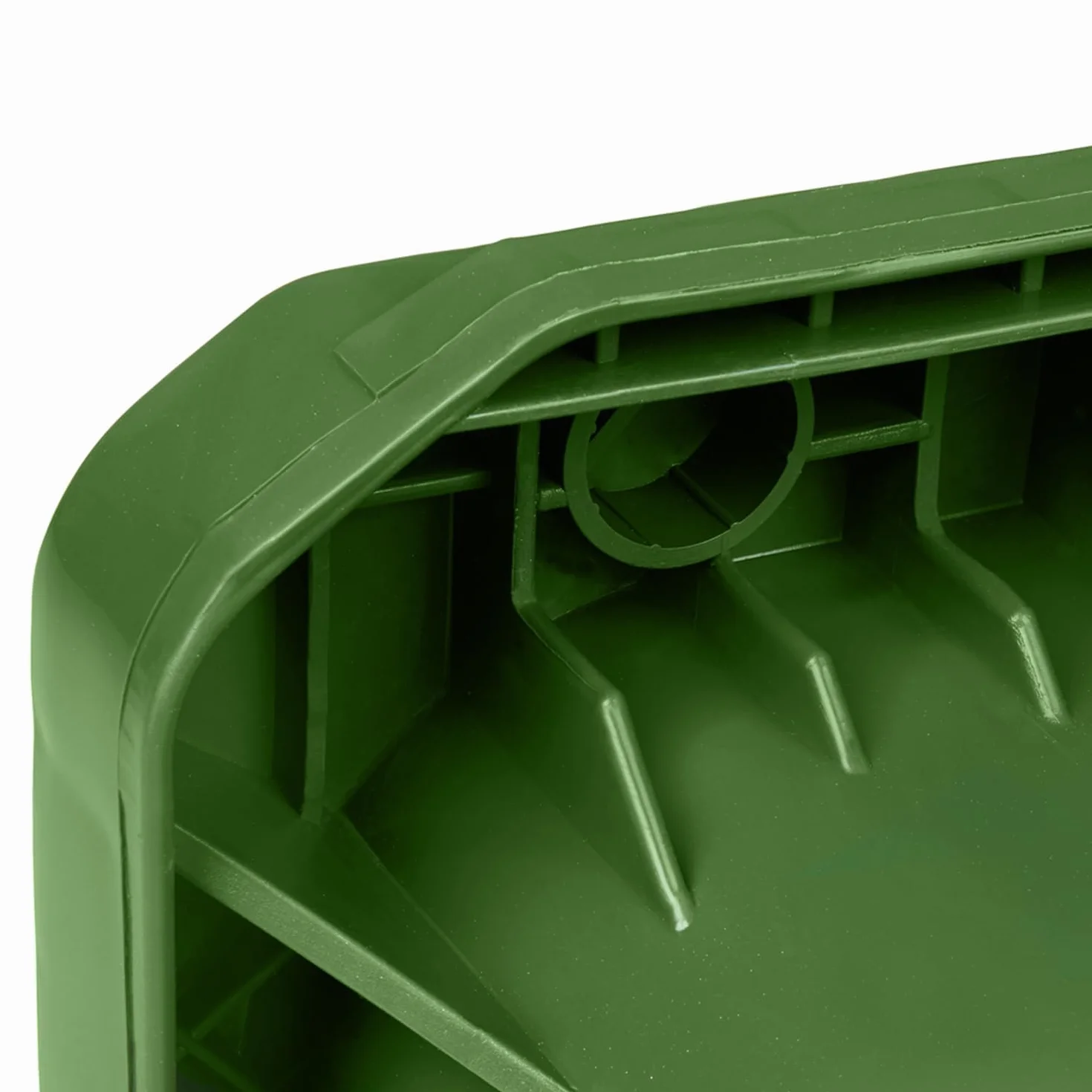 Poubelle Extérieur 120L Plastique PN-EN 840 Bac Conteneur Déchets Recyclage Roues Vert