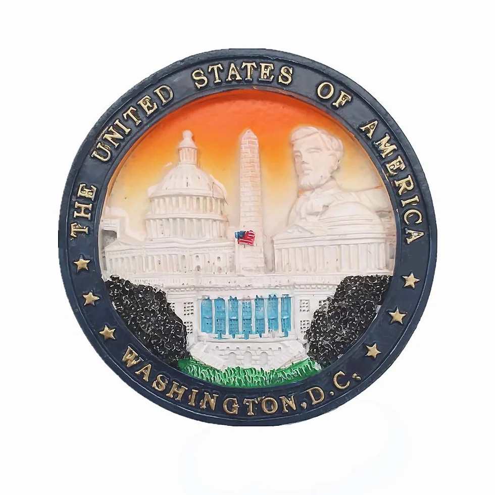 Aimant de décoration 3D Washington Capitale des États-Unis d'Amérique