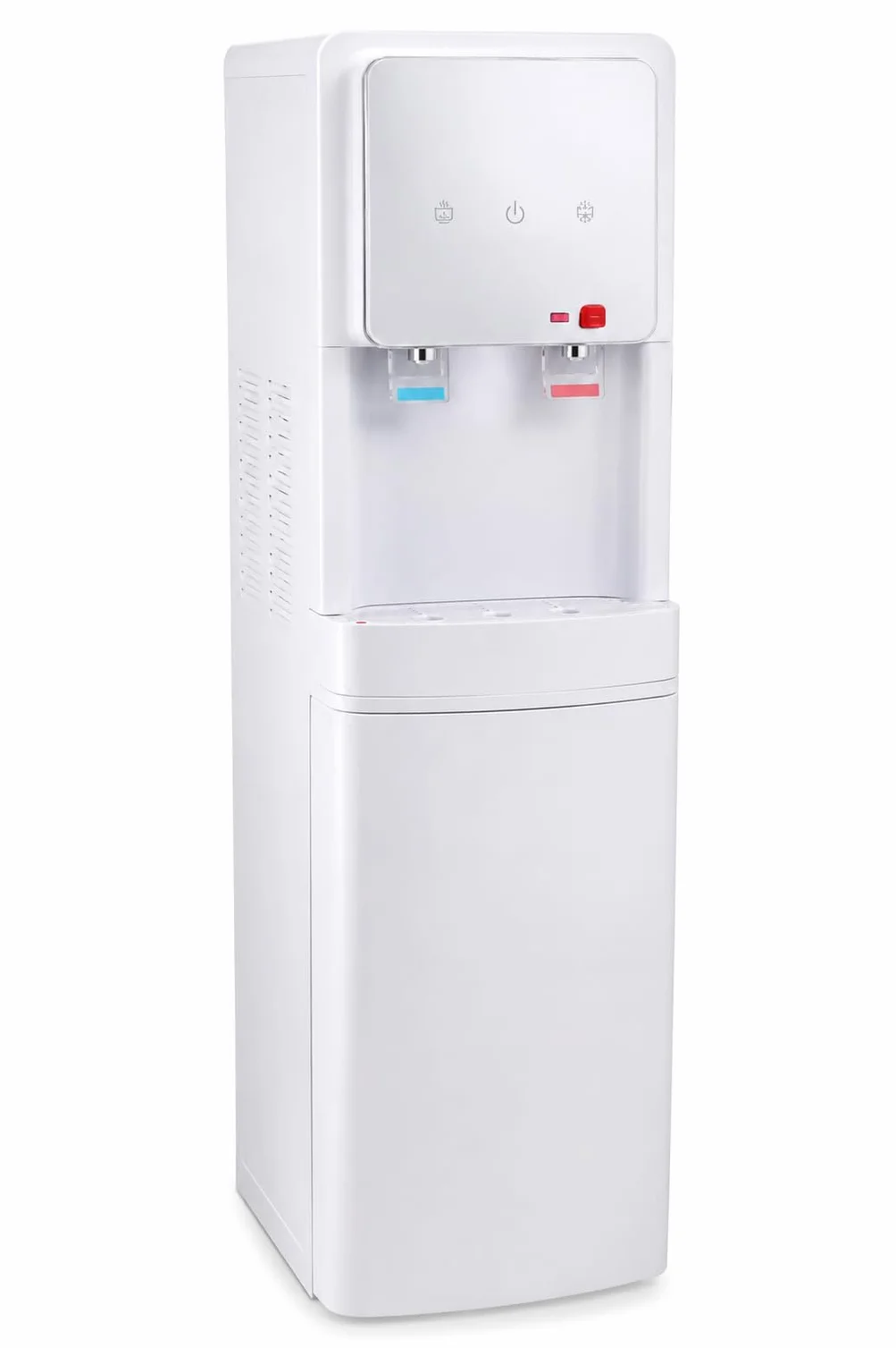 Fontaine à Eau à Osmose Inverse à 5 étapes. Modèle : Refroidisseur Blanc Eco-Standard RO 2T. Filtres en Ligne Standard. Distribution d'eau Froide et Naturelle ou Froide et Chaude.
