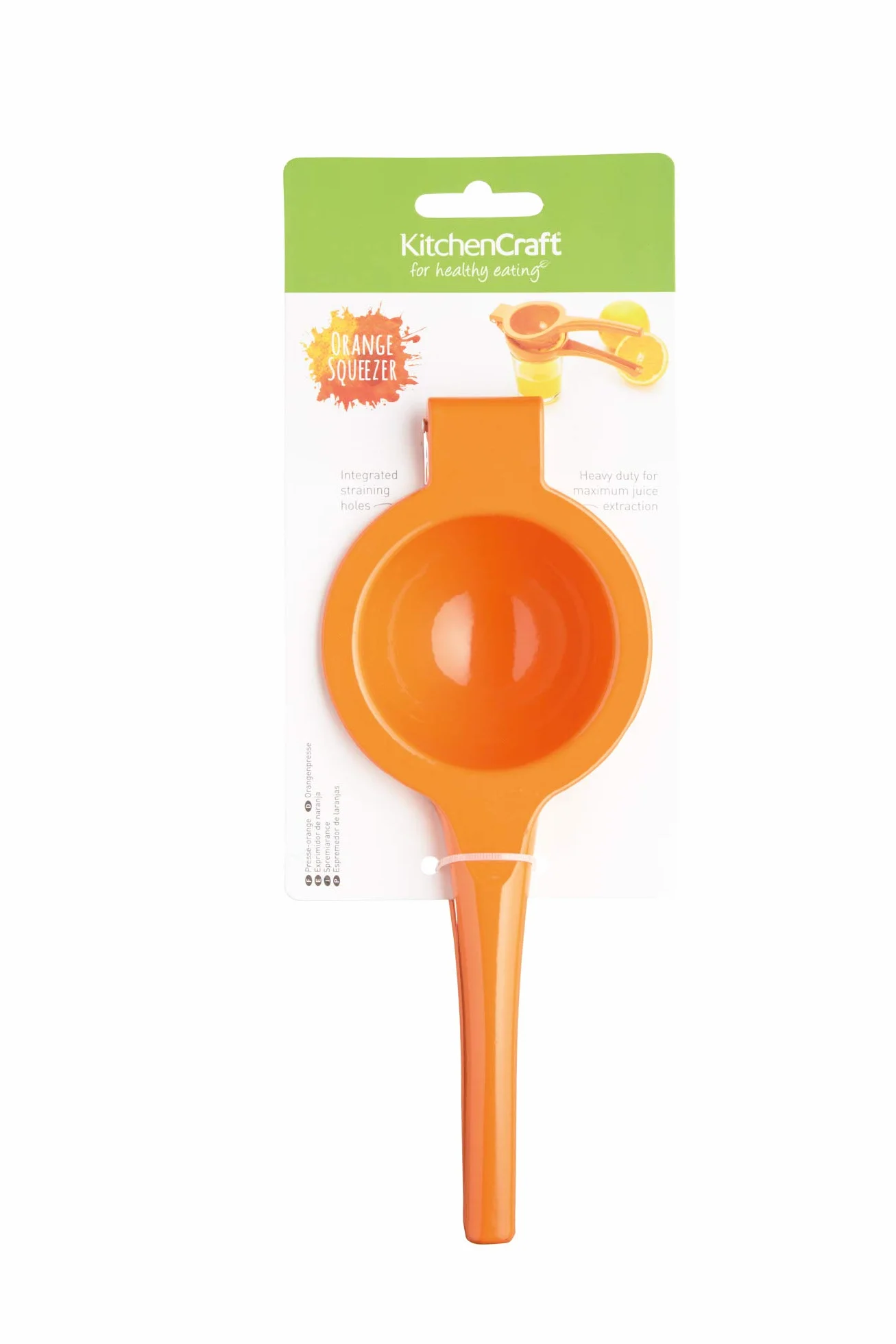 KitchenCraft Presse-Agrumes Manuel Plastique pour Jus d'Orange et Citron