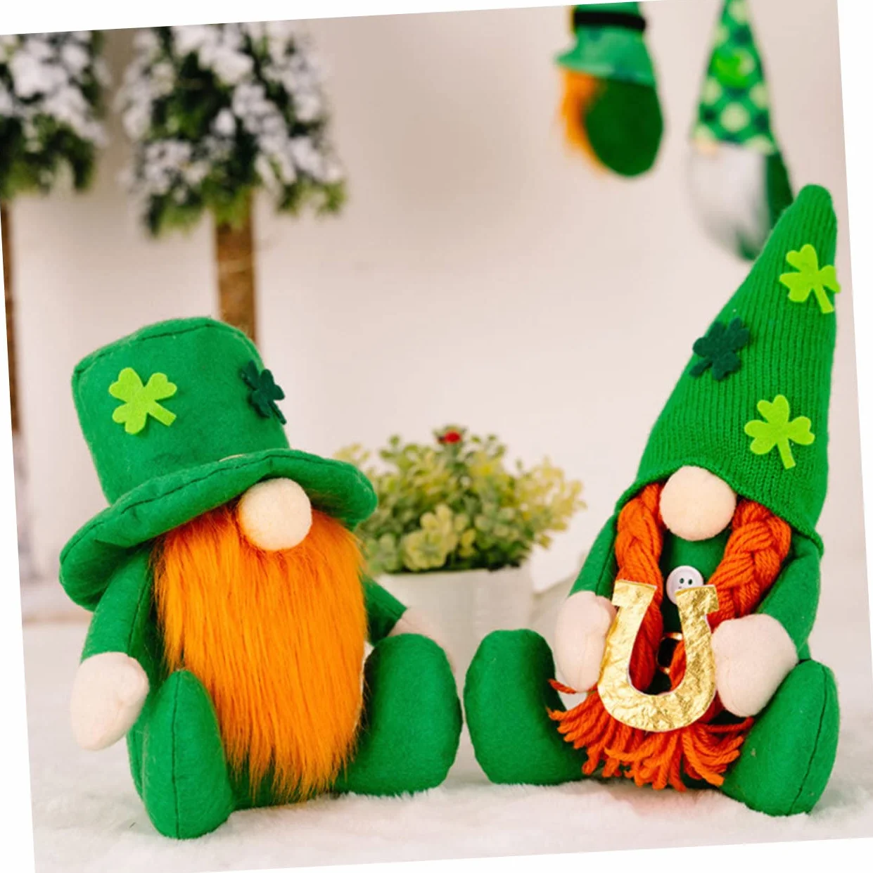 PRETYZOOM Poupée Rodolphe GNOME en Peluche Ornements de la Saint Patrick