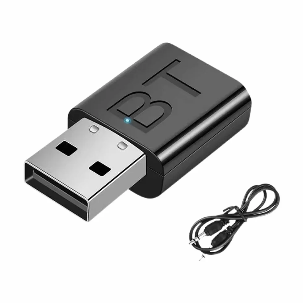 Odbiornik nadajnika USB Bluetooth 5.0, mini adapter audio, USB Bluetooth Bluetooth nadajnik odbiornik 5.0 samochód