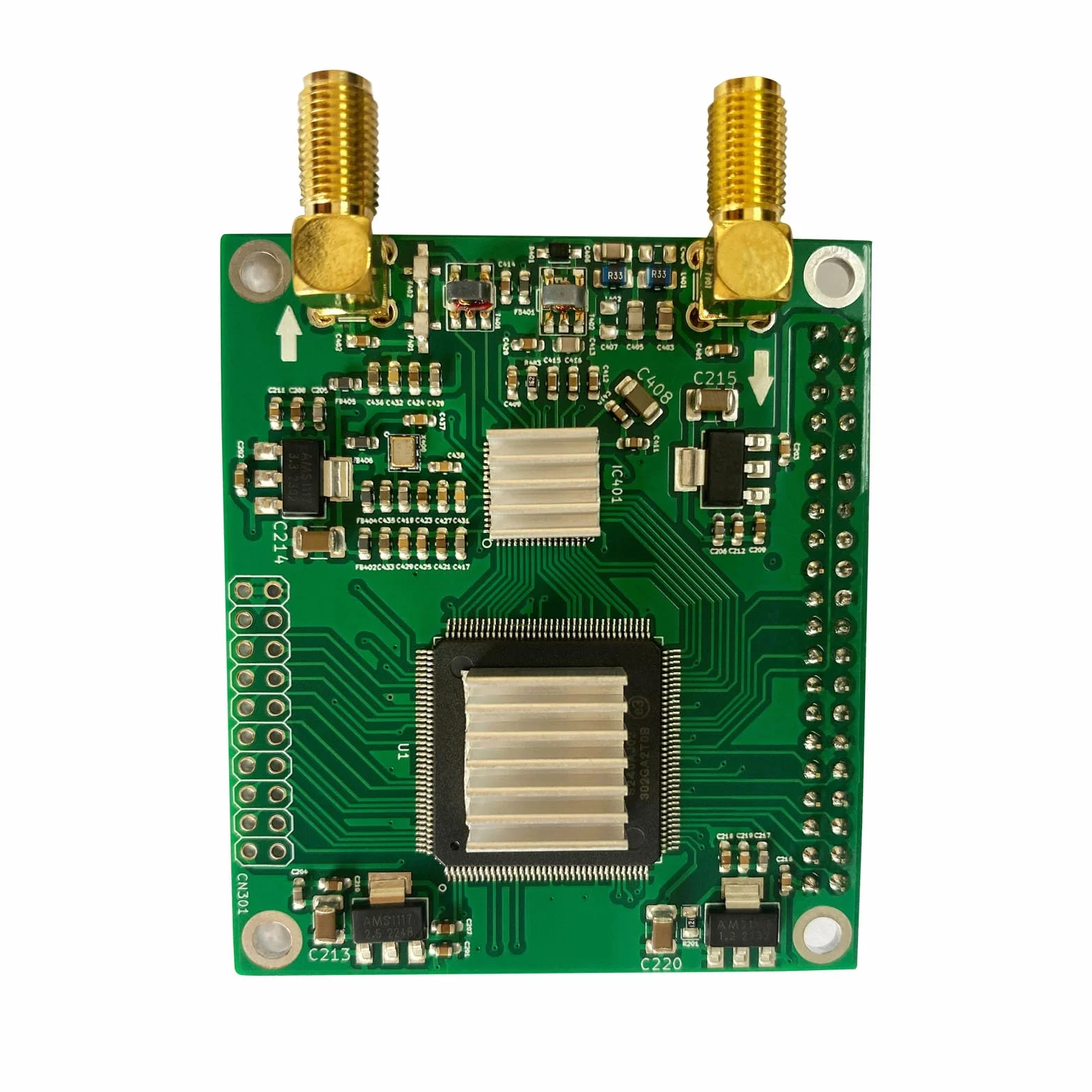 AURSINC SDR Radioberry do Raspberry Pi 4 - Radio Card Analog Devices AD9866 i 10CL016, 12-bit Broadband Modem for Ham Radio SDR Transceiver, radio zdefiniowane programowo