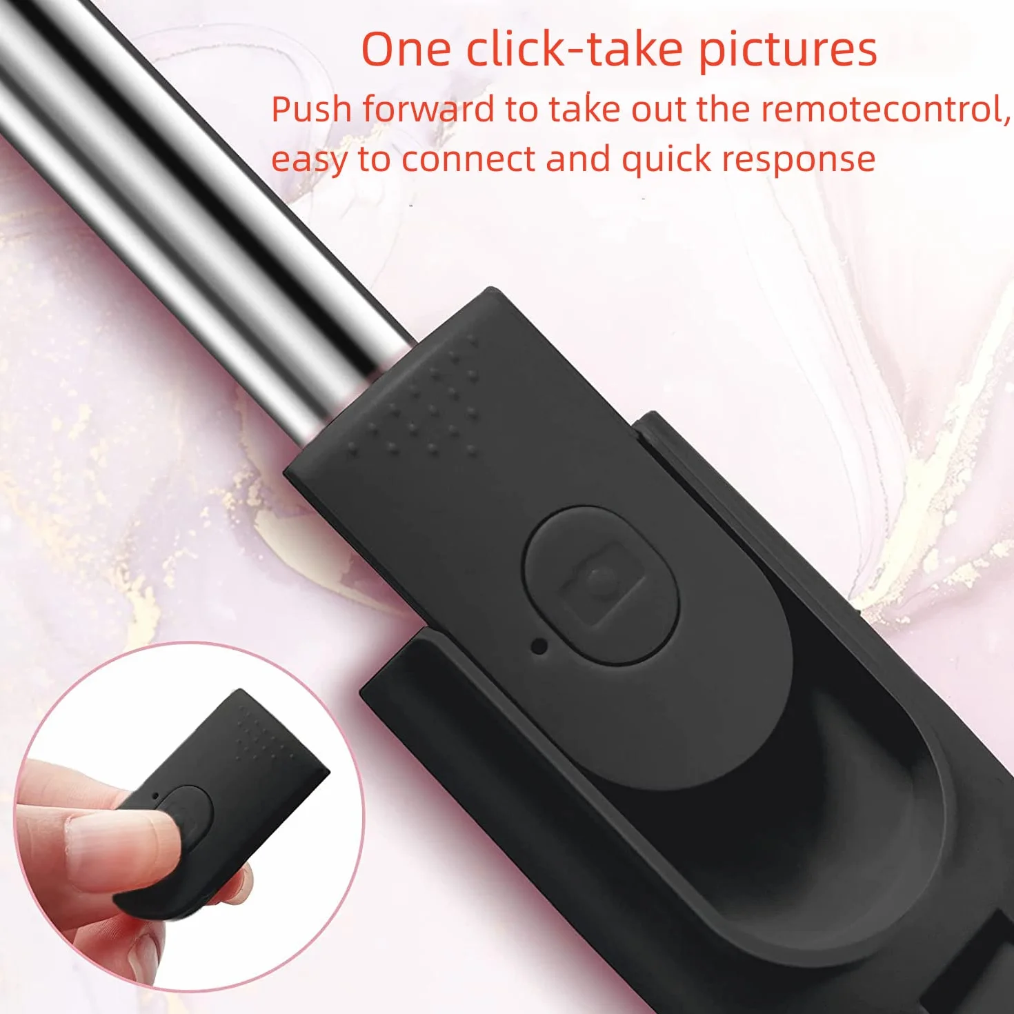 Kij do selfie bezprzewodowy kij do selfie Bluetooth Selfie Stick z bezprzewodowym pilotem zdalnego sterowania zdejmowany z obrotowym przenośnym statyw wysuwany stabilny statyw odpowiedni do telefonu