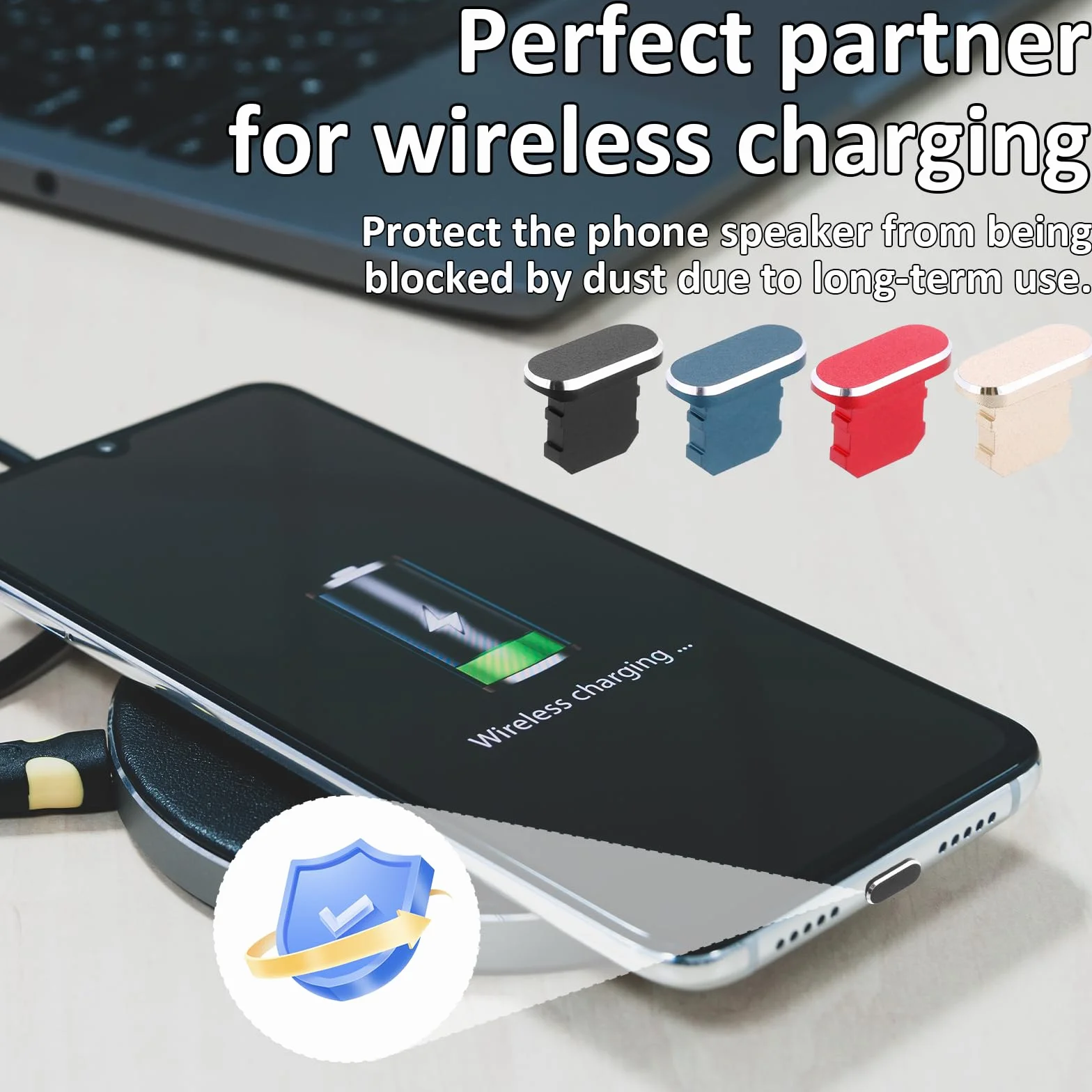 4 sztuki zatyczek przeciwpyłowych, zatyczki ochronne, kompatybilne z telefonami 14, 13, 12 x XS XR, ochrona przed kurzem, zatyczki do telefonu, ze szczotką do czyszczenia, kolor czarny