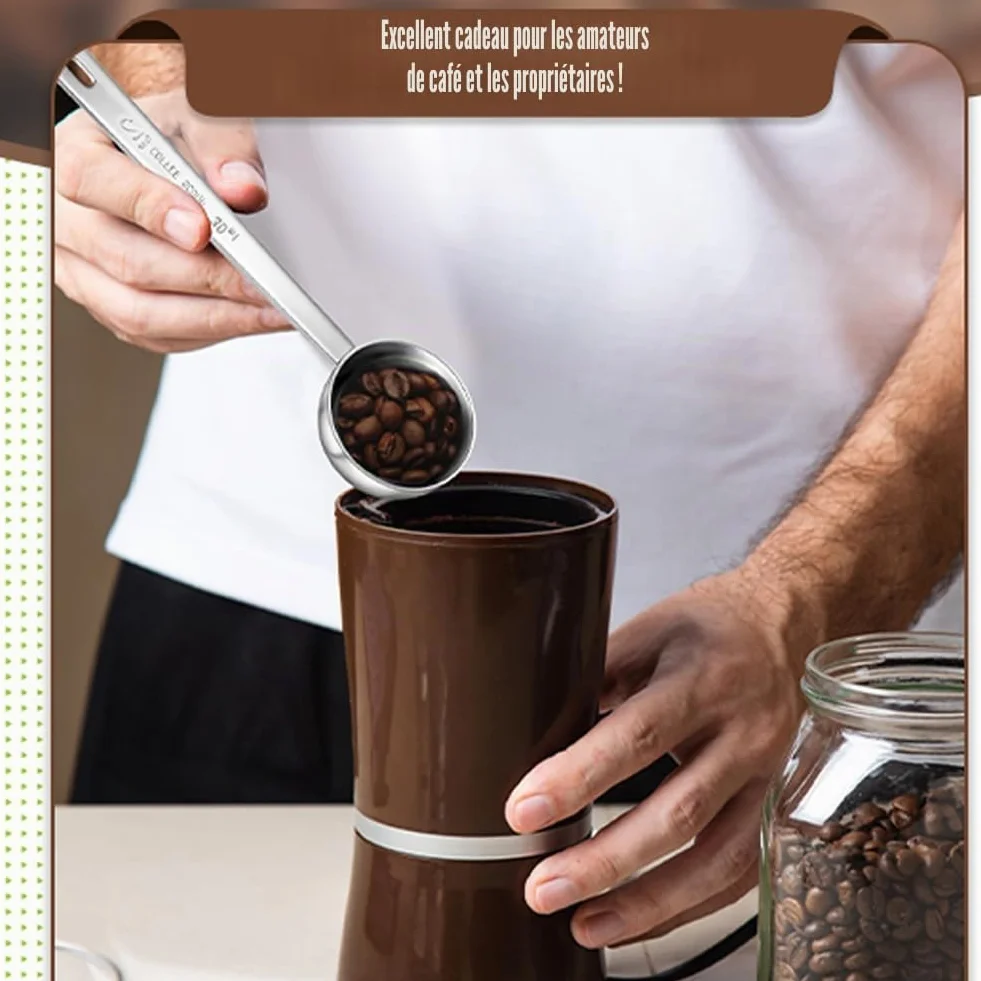 Lot de 2 doseurs à café 15 ml 30 ml cuillères à soupe en acier inoxydable