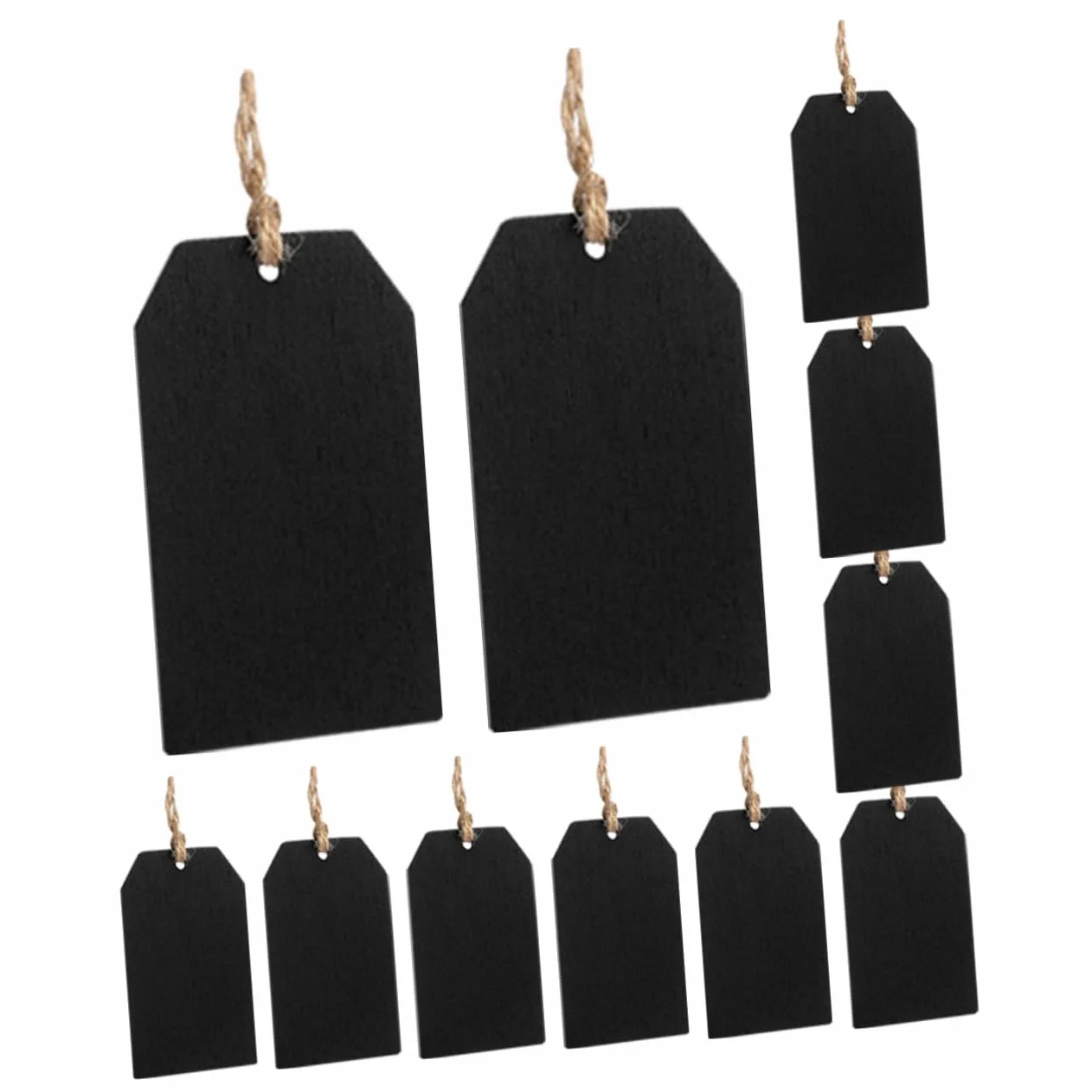 Lot de 32 Mini Étiquettes Suspendues Réutilisables avec Corde pour Décoration de Bouteilles Mariages