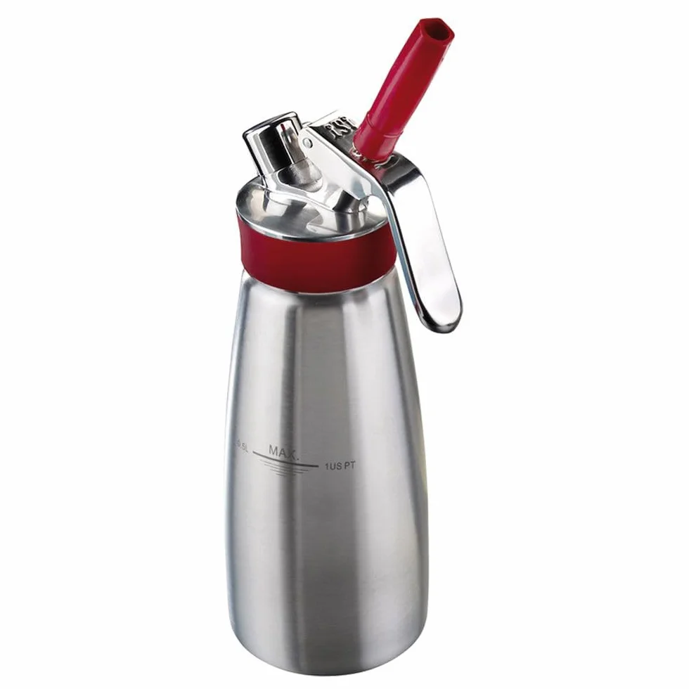 iSi Distributeur de crème 500 ml Gourmet Whip Plus acier inoxydable