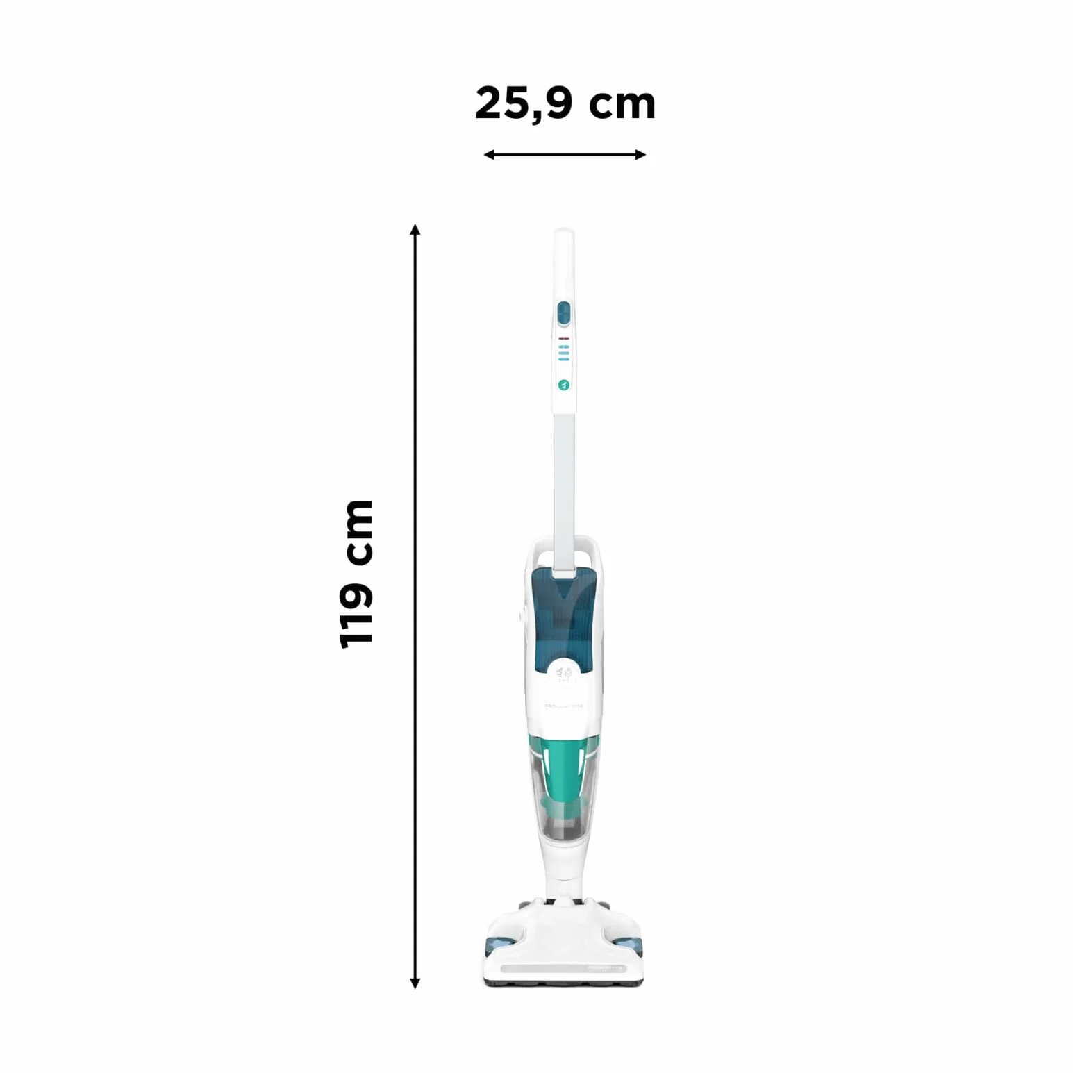 Rowenta Nettoyeur vapeur 2-en-1, Aspire et lave simultanément, Elimine 99,9 des bactéries, Pour tous les sols, Sans détergent, Diffuseur d’huiles essentielles, Clean et Steam Revolution RY7757WH