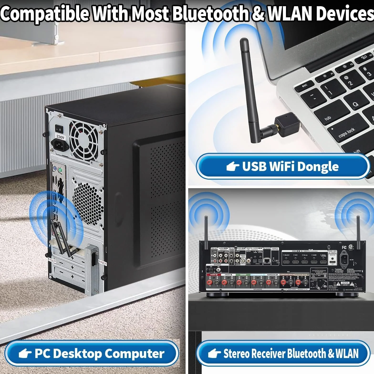 Bingfu Dwuzakresowa antena WiFi 2,4 GHz 5 GHz 5,8 GHz 3dBi MIMO RP-SMA Męska wielokierunkowa do kamery bezpieczeństwa IP Kamera cofania FPV Router WiFi karta PCIE sieć bezprzewodowa, 2 pakiety